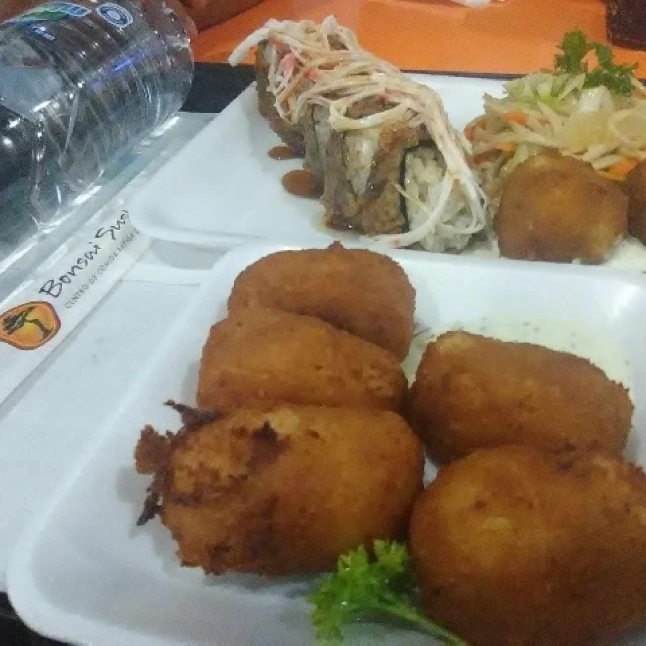 combo económico y croquetas de cangrejo (NO PIDAN CROQUETAS, SON SOLO HARINA)