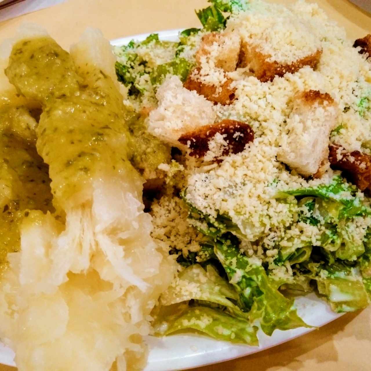 Yuca y Ensalada César