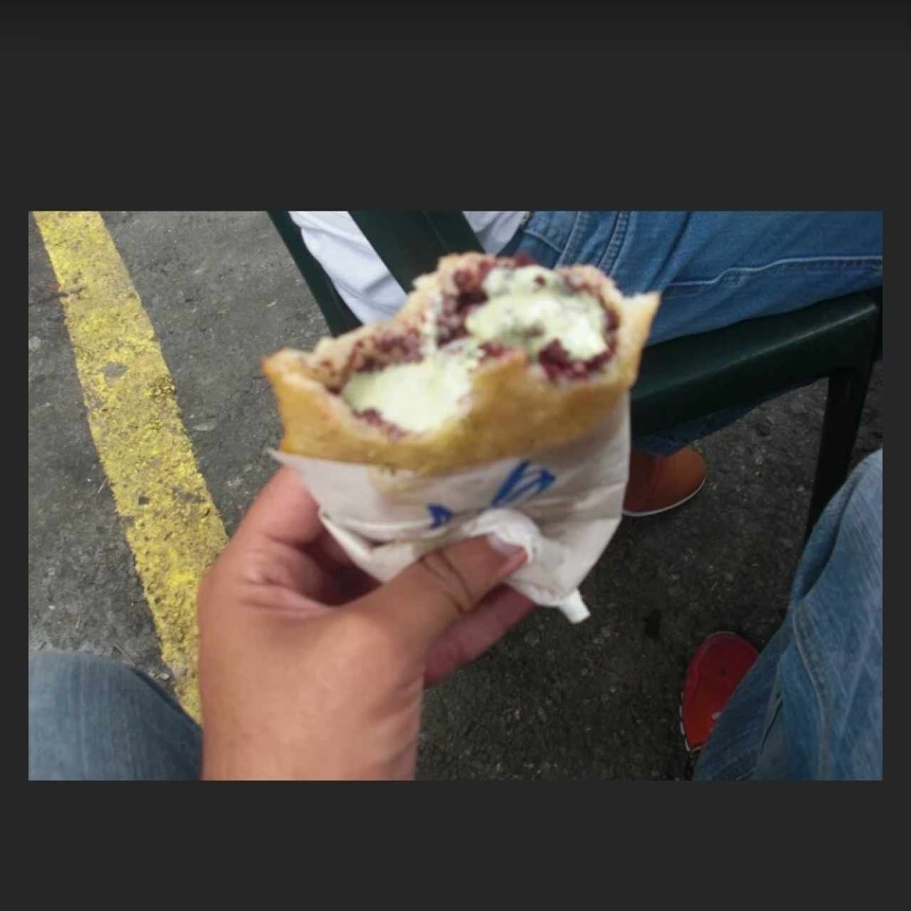 morcilla con queso de cabra