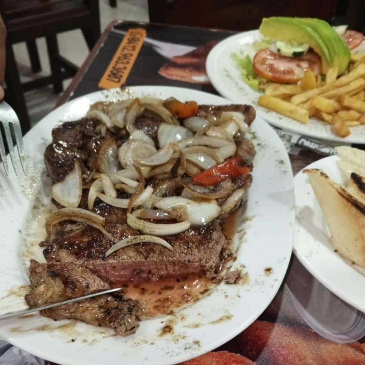 Solomo encebollado, EXCELENTE!!