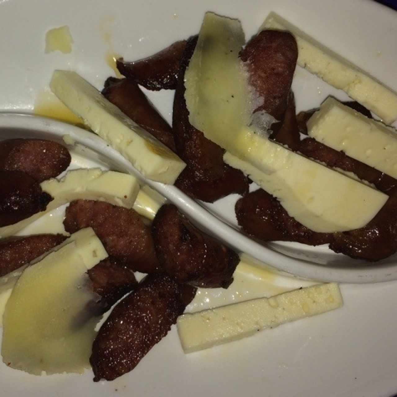 Chistorras con Chorizo y Queso