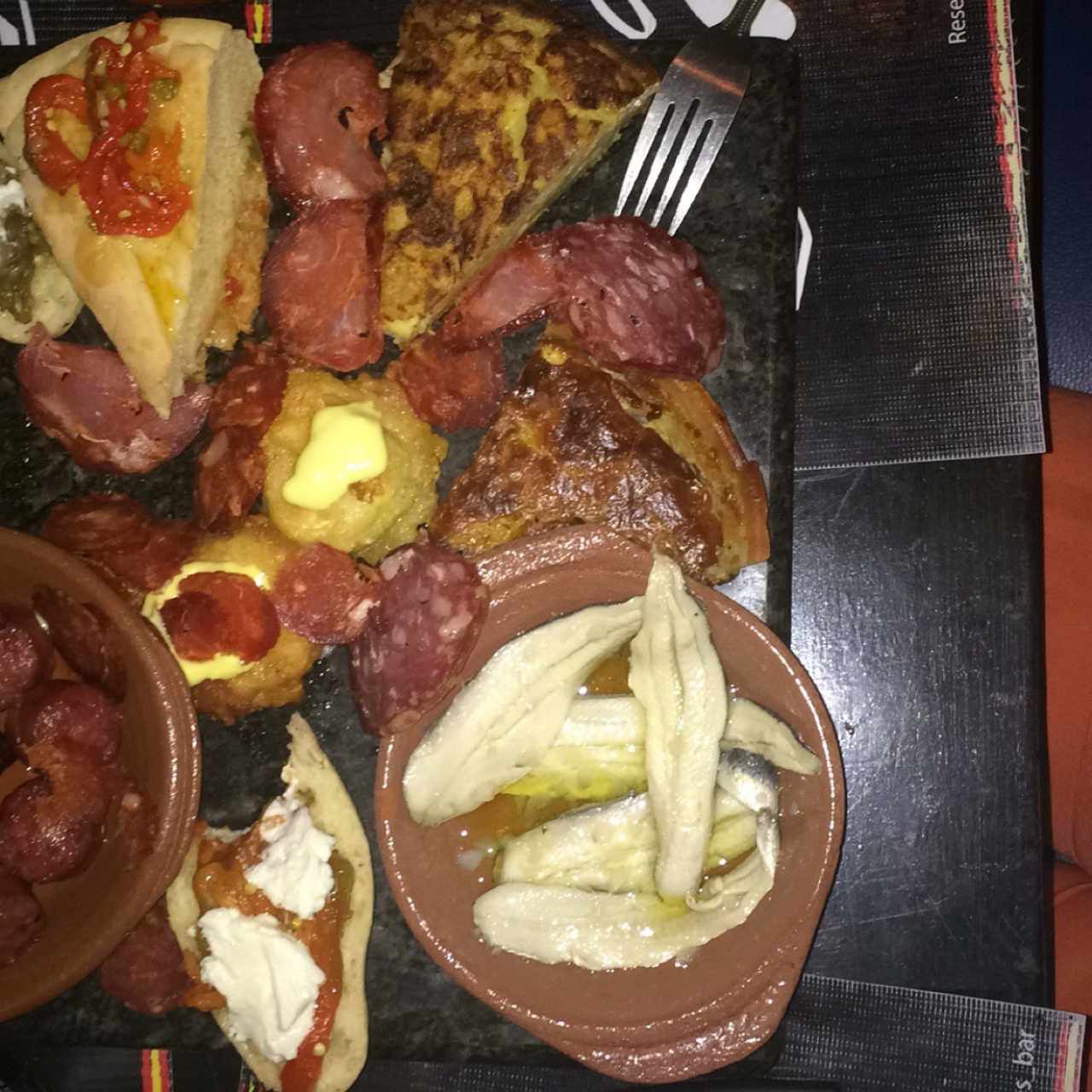 bandeja de degustacion
