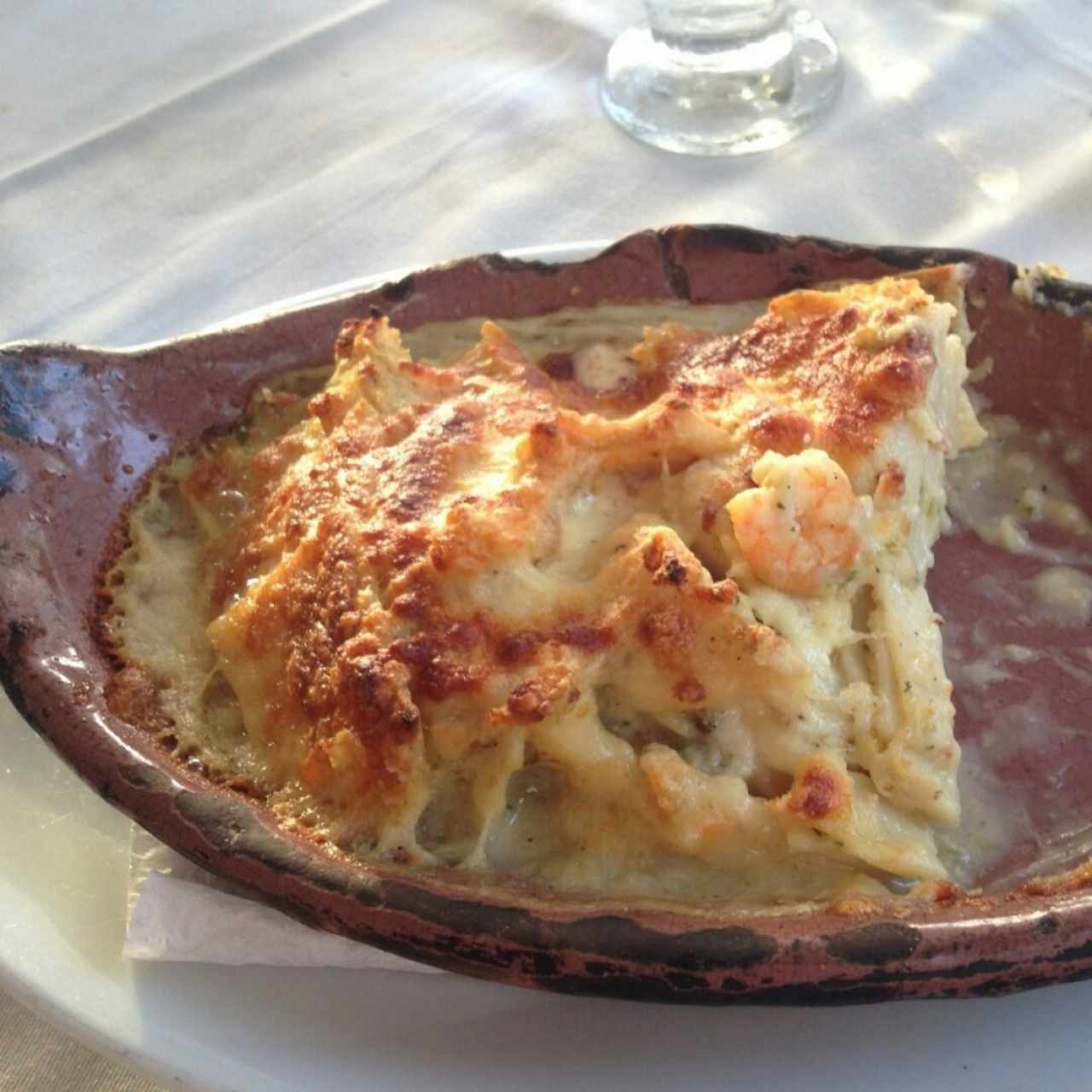 Pasticho de Mariscos, muy bueno