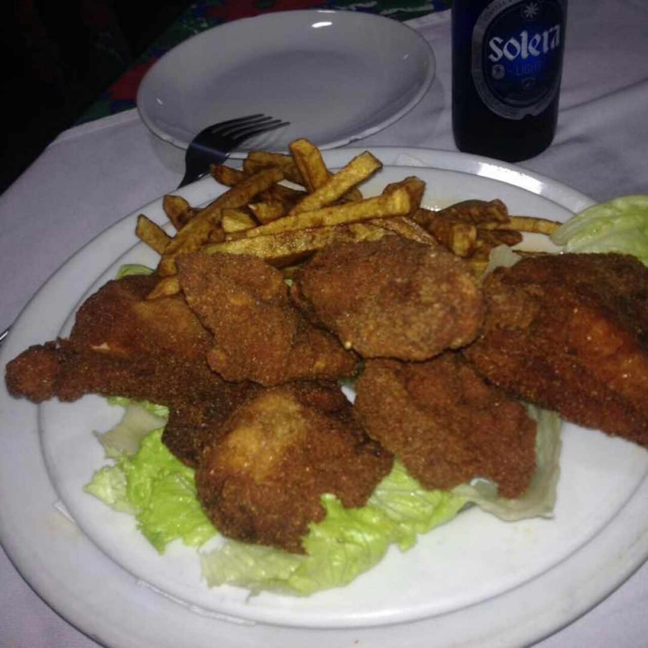 Pollo a la Canasta, esta vez demasiado cocido y por lo tanto, seco