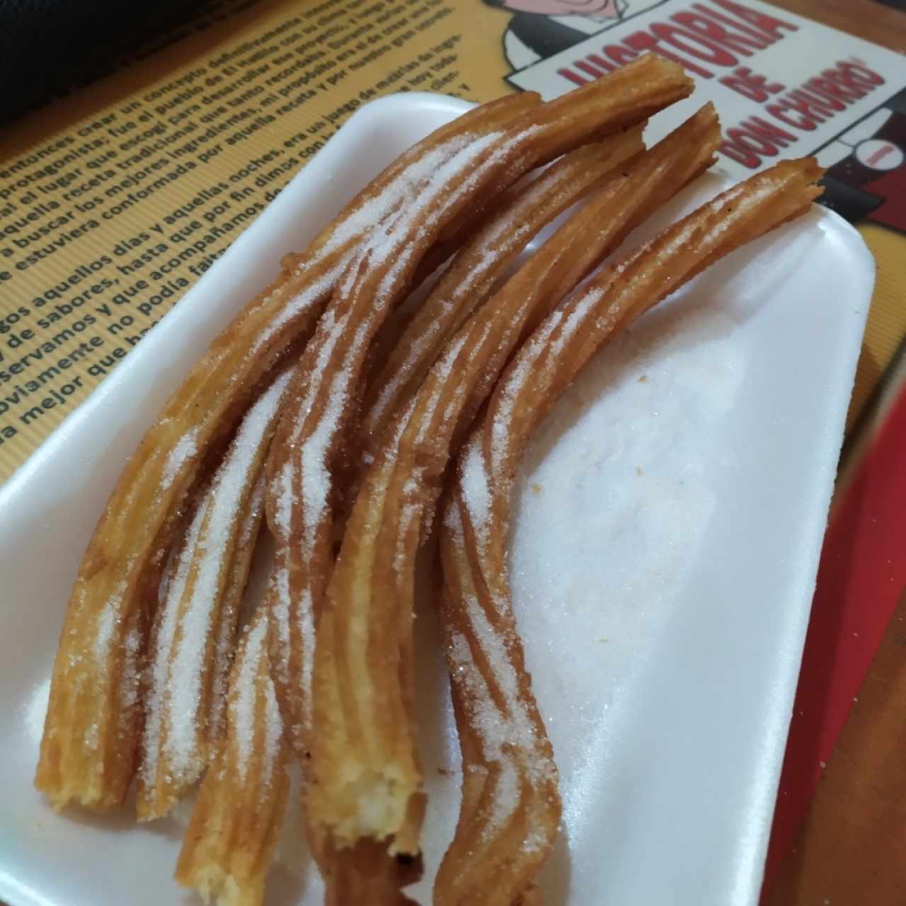 Churros con azúcar