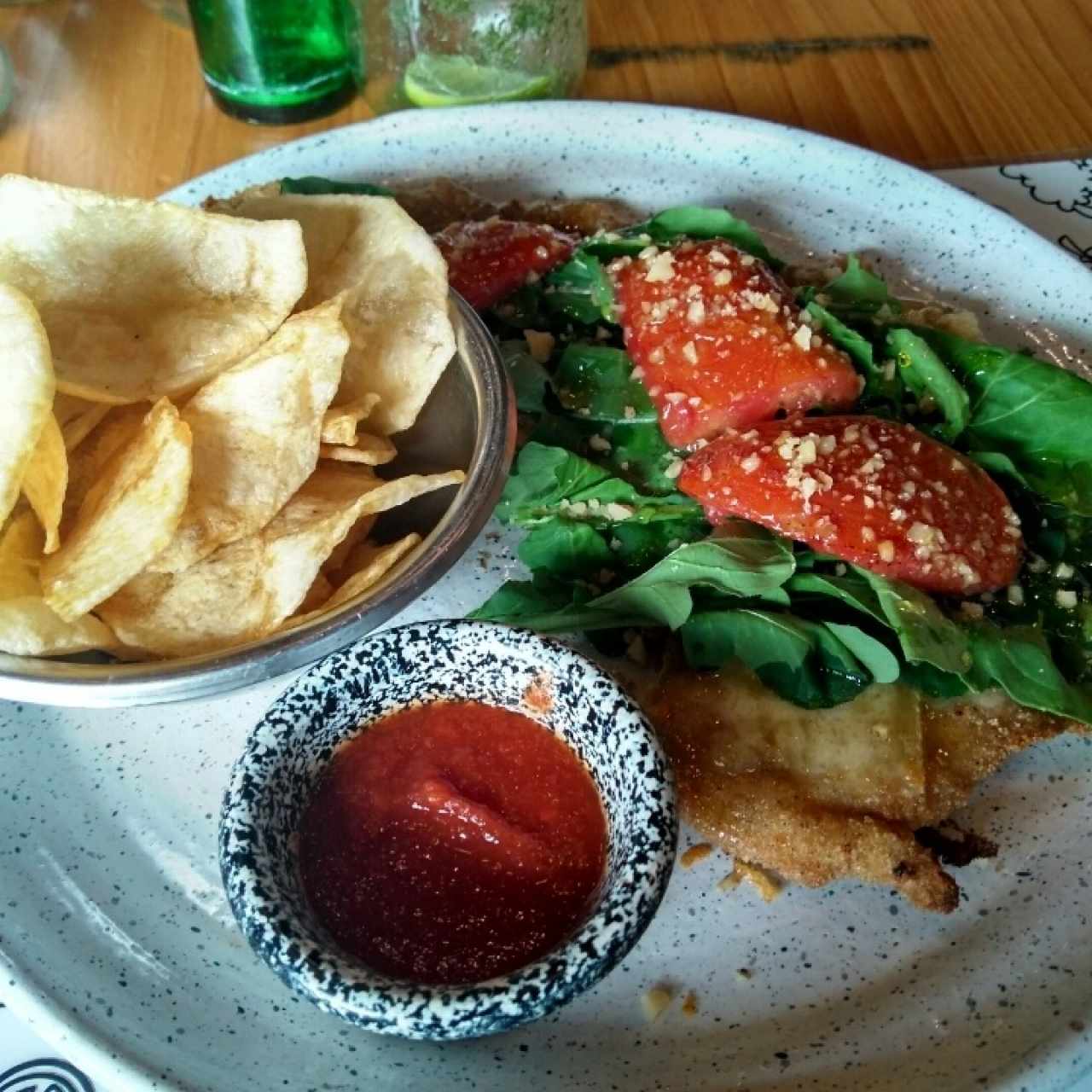 milanesa brie, muy rica!!