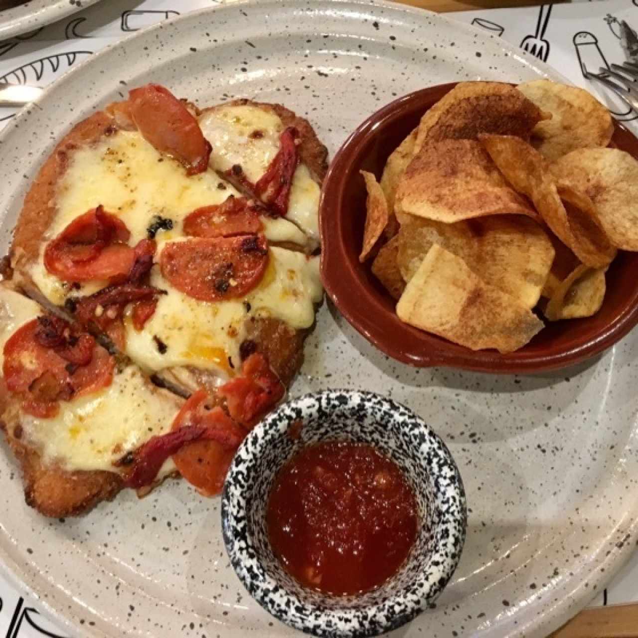 Milanesa pepperoni