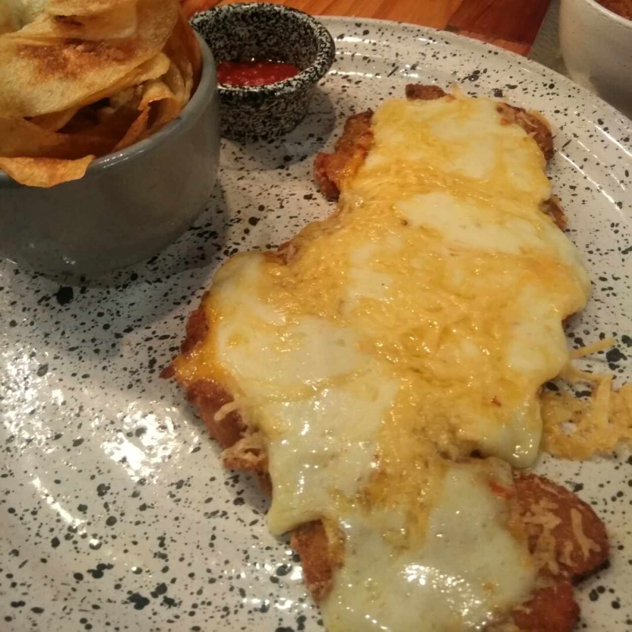 Triple queso milanesa