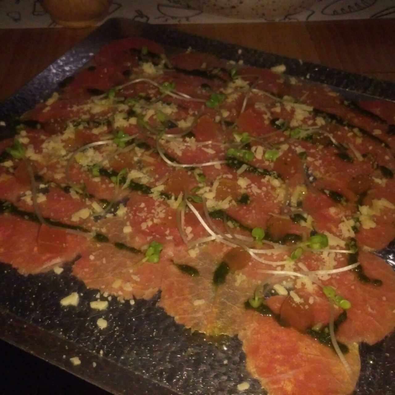 Carpaccio de lomito