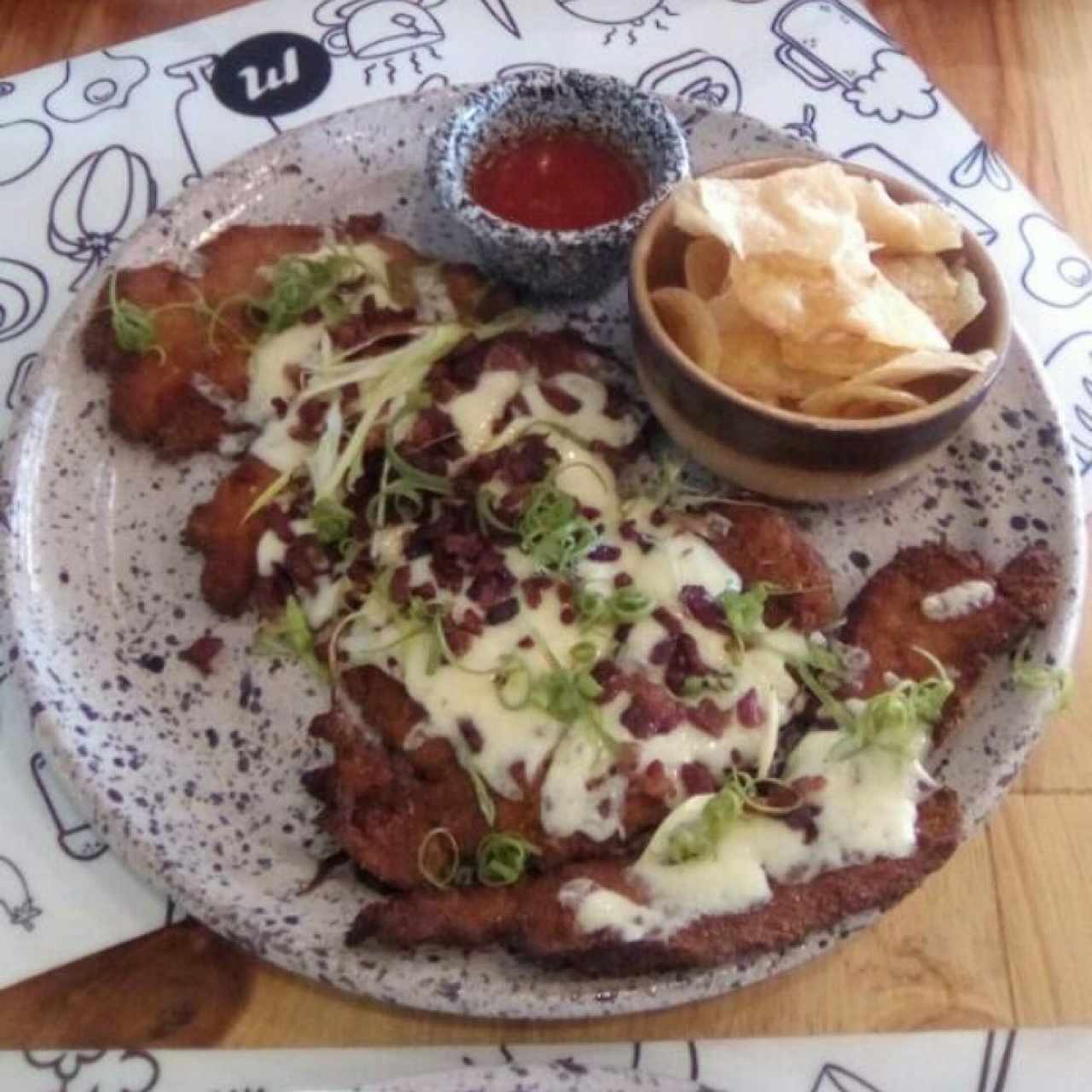 Milanesa con Tocineta.