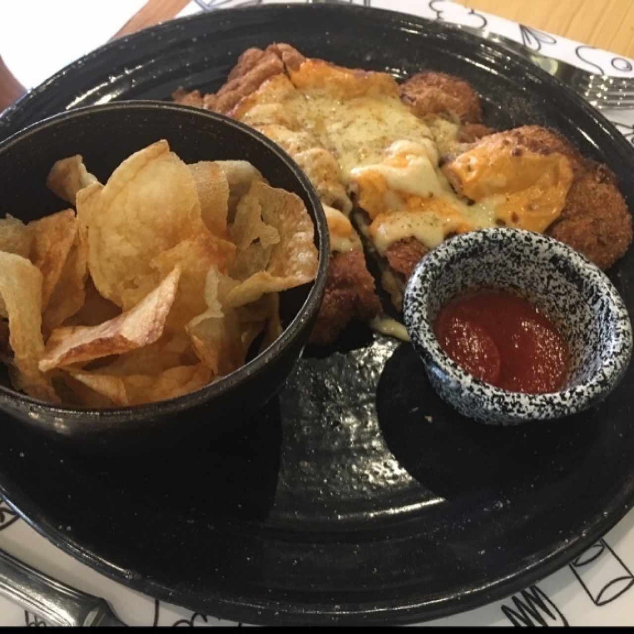 Milanesa de carne triple queso