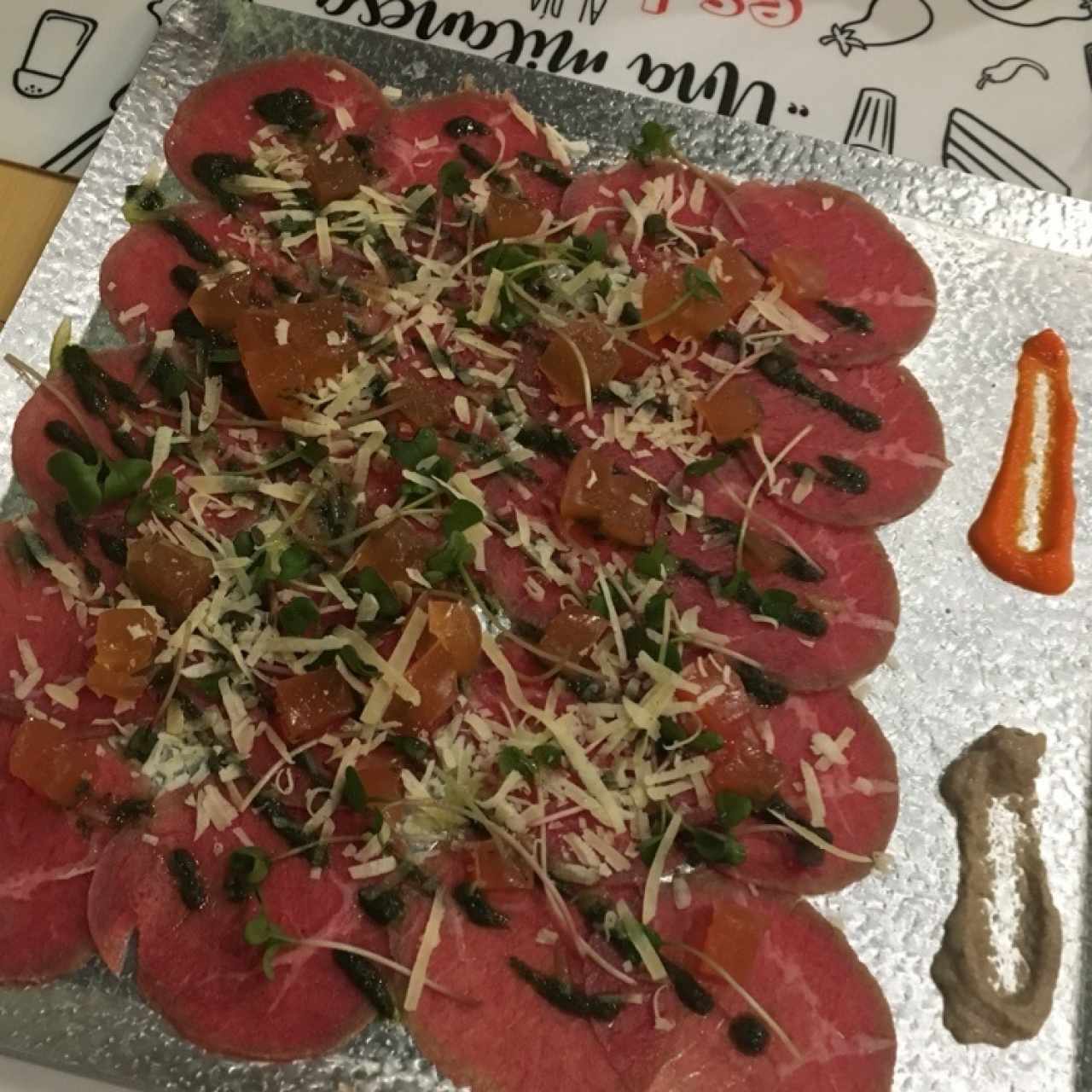 carpaccio de res