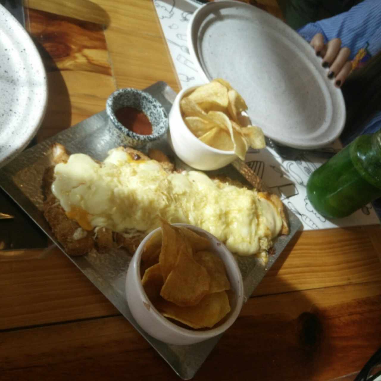 Milanesa trío de queso