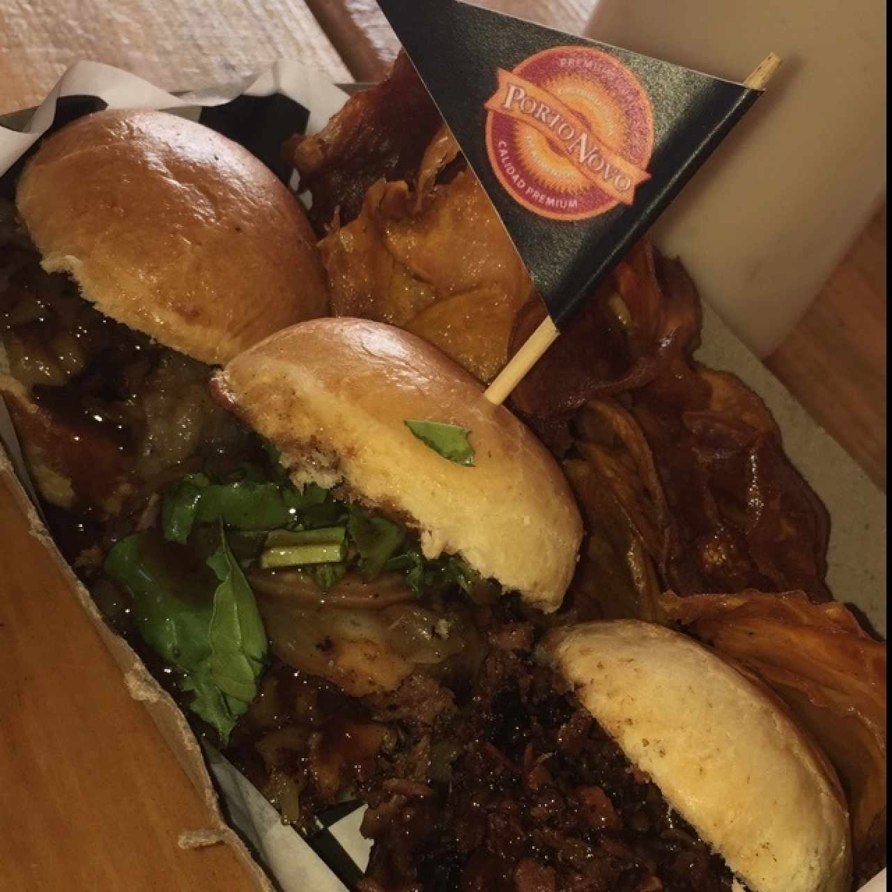 Trio de hamburguesas 