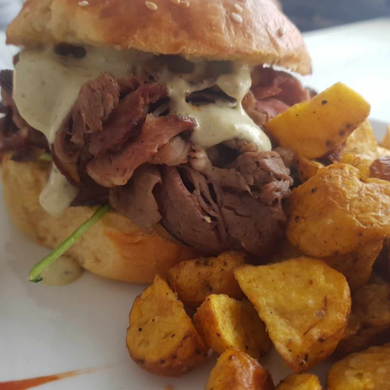 hamburguesa Solomo ahumado