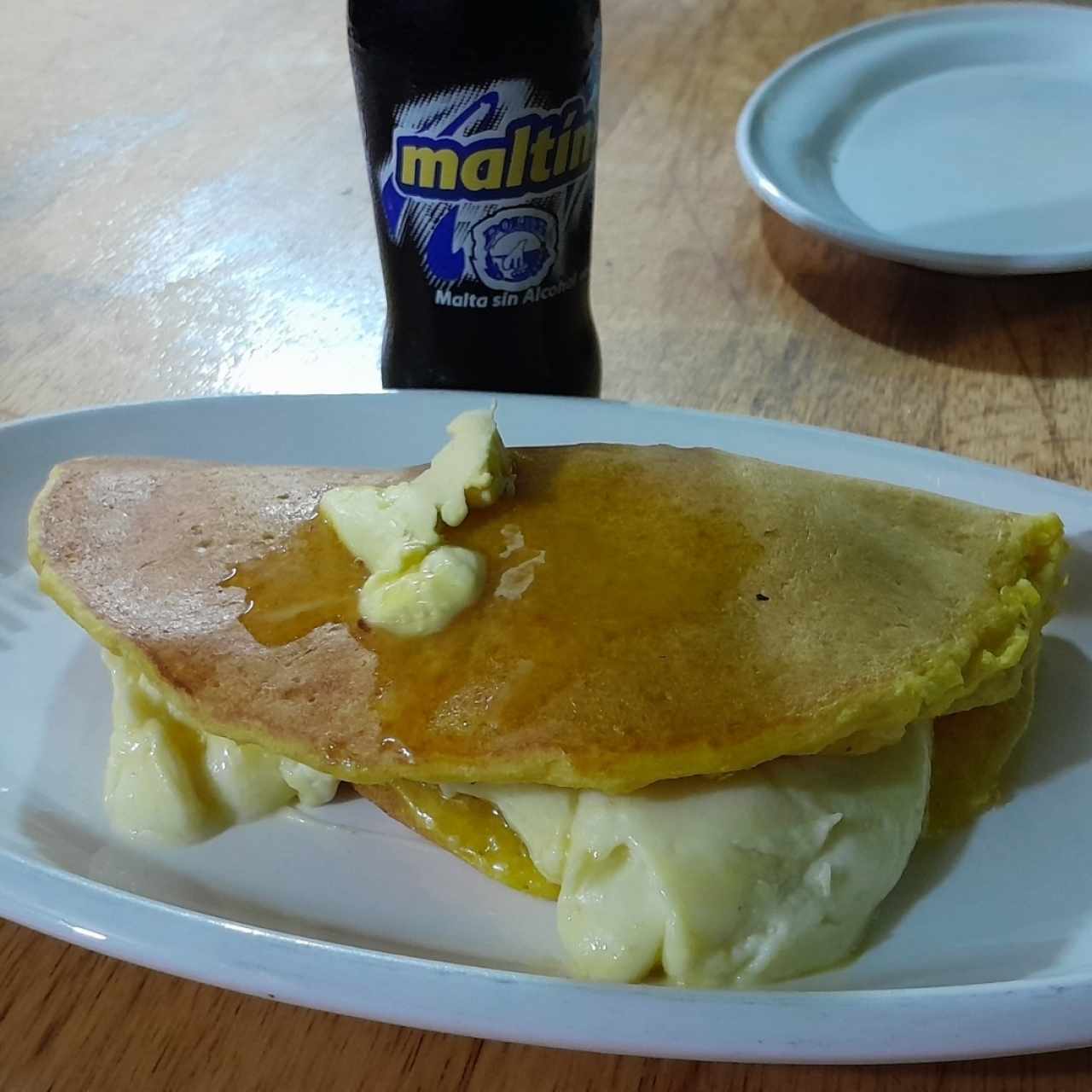 Cachapa con queso telita #5 buena!