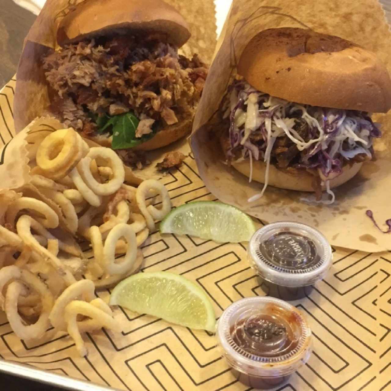 Hamburguesas de Porcetta y Pulled Pork
