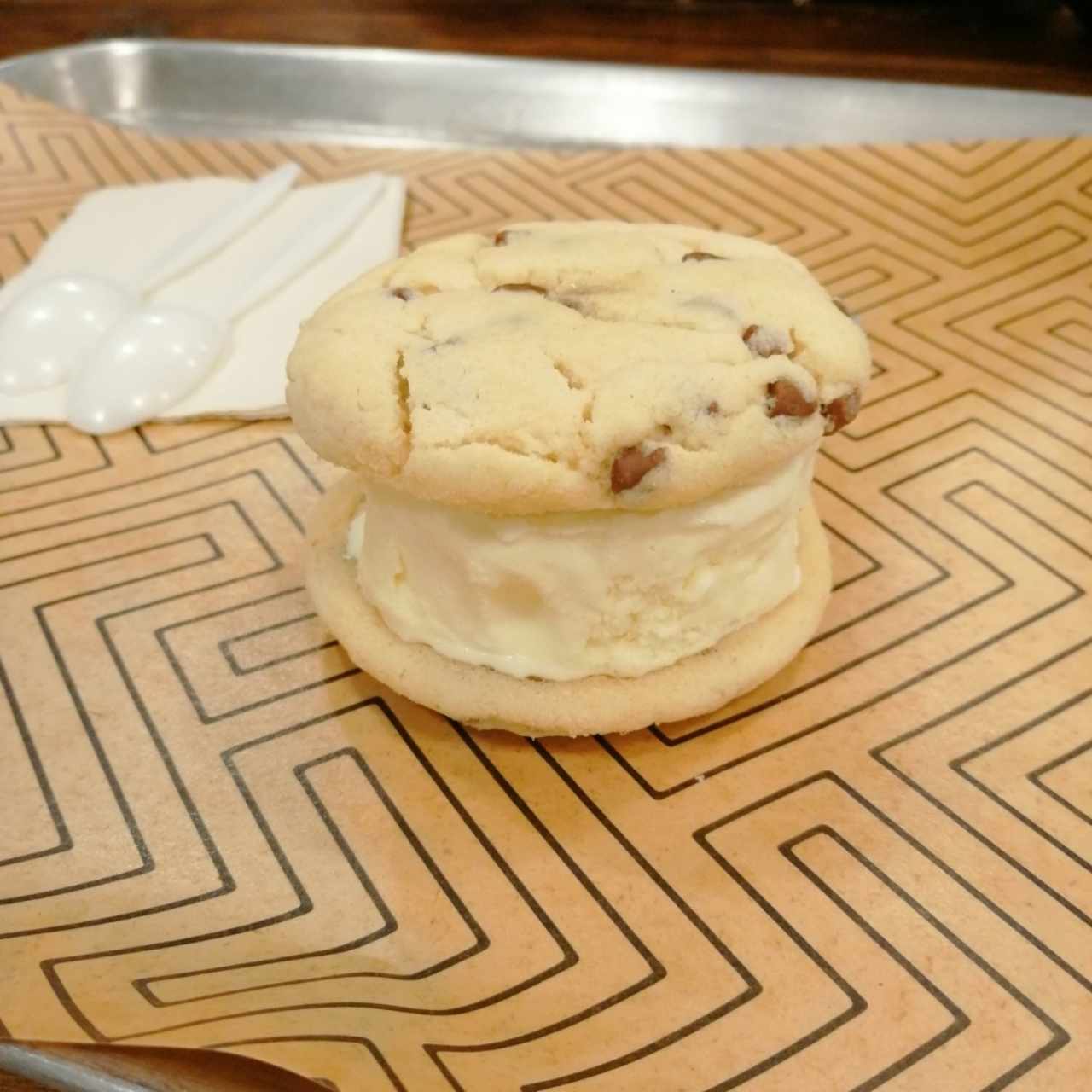 sandwich de helado de mantecado