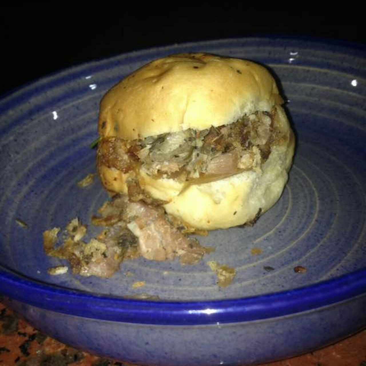 Sandwich de Porchetta, no debería llamarse así, no le hace honor, muy pequeño y normal