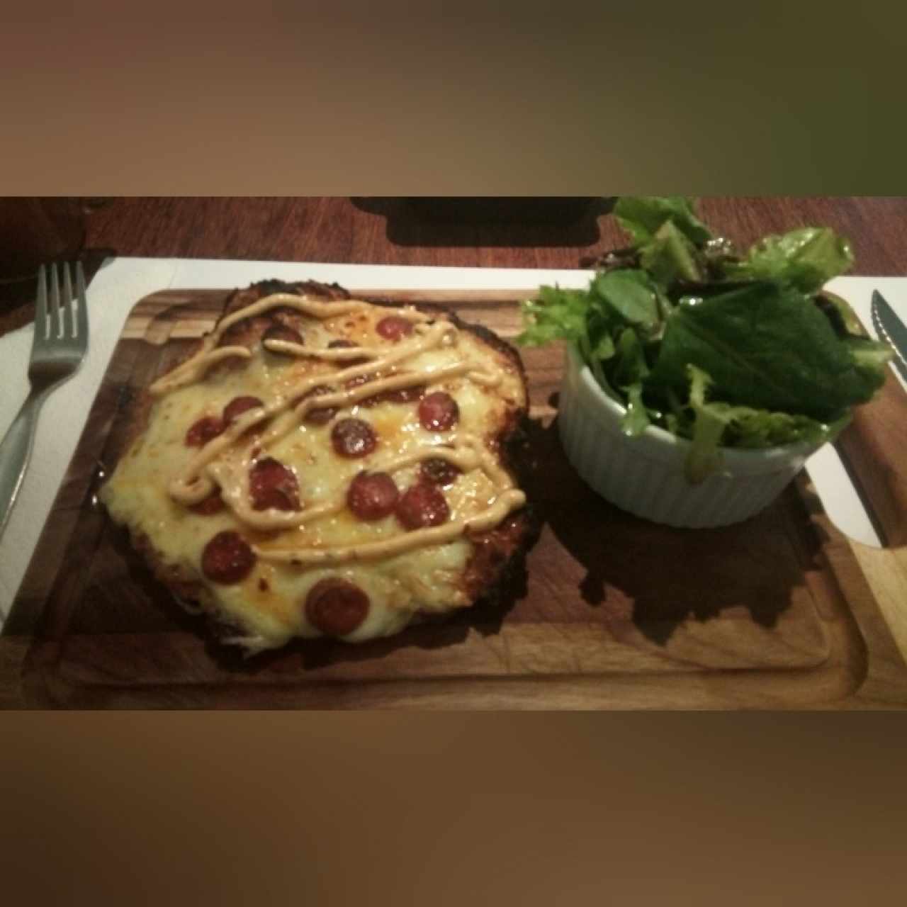 Milanesa con pepperoni