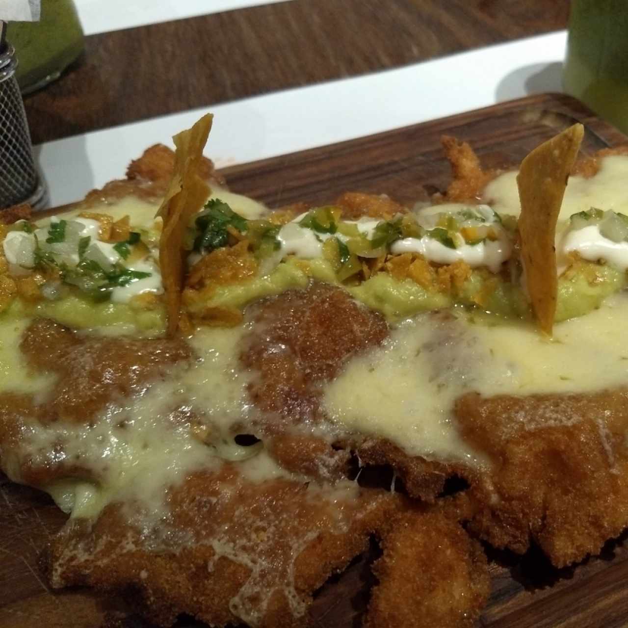 Milanesa de cochino a la mejicana