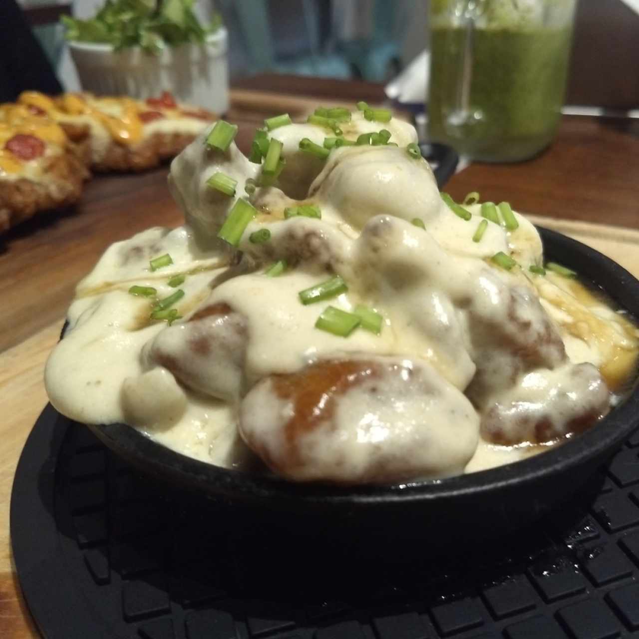 Ñoquis de Plátano con queso azul
