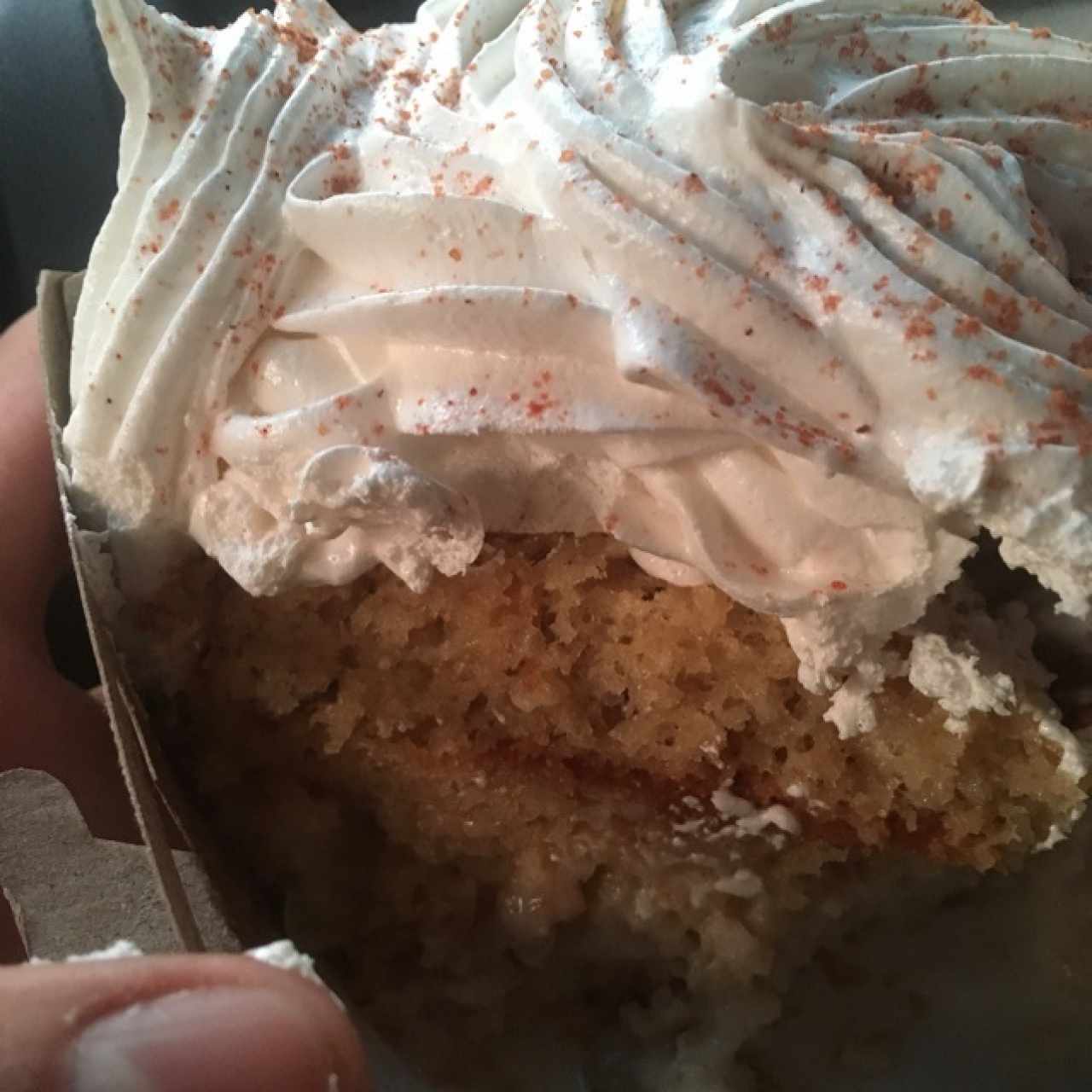 tres leches, extremadamente seco 