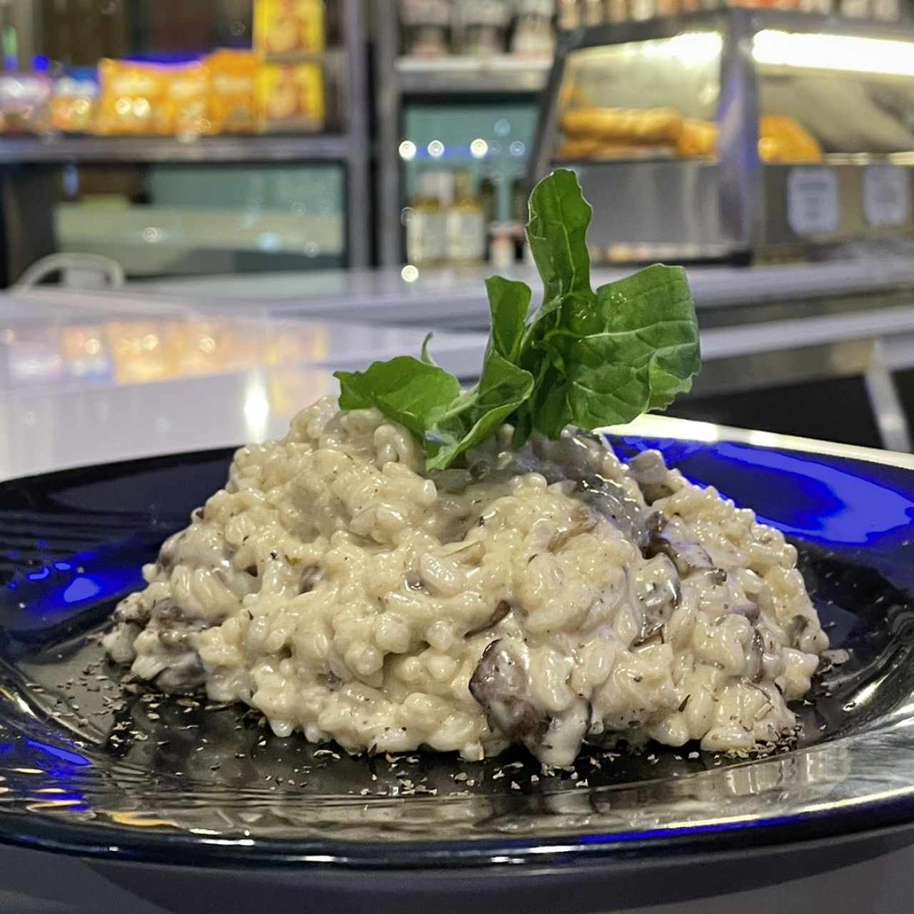 Risotto con champiñones 