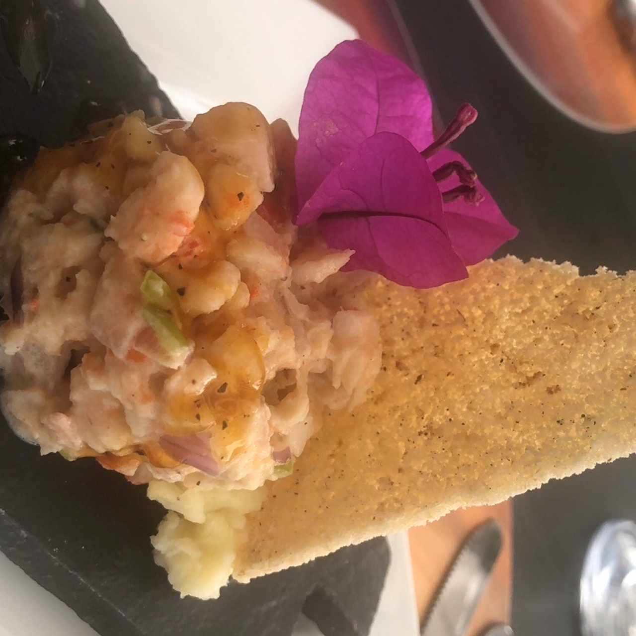 Tartar de camarones