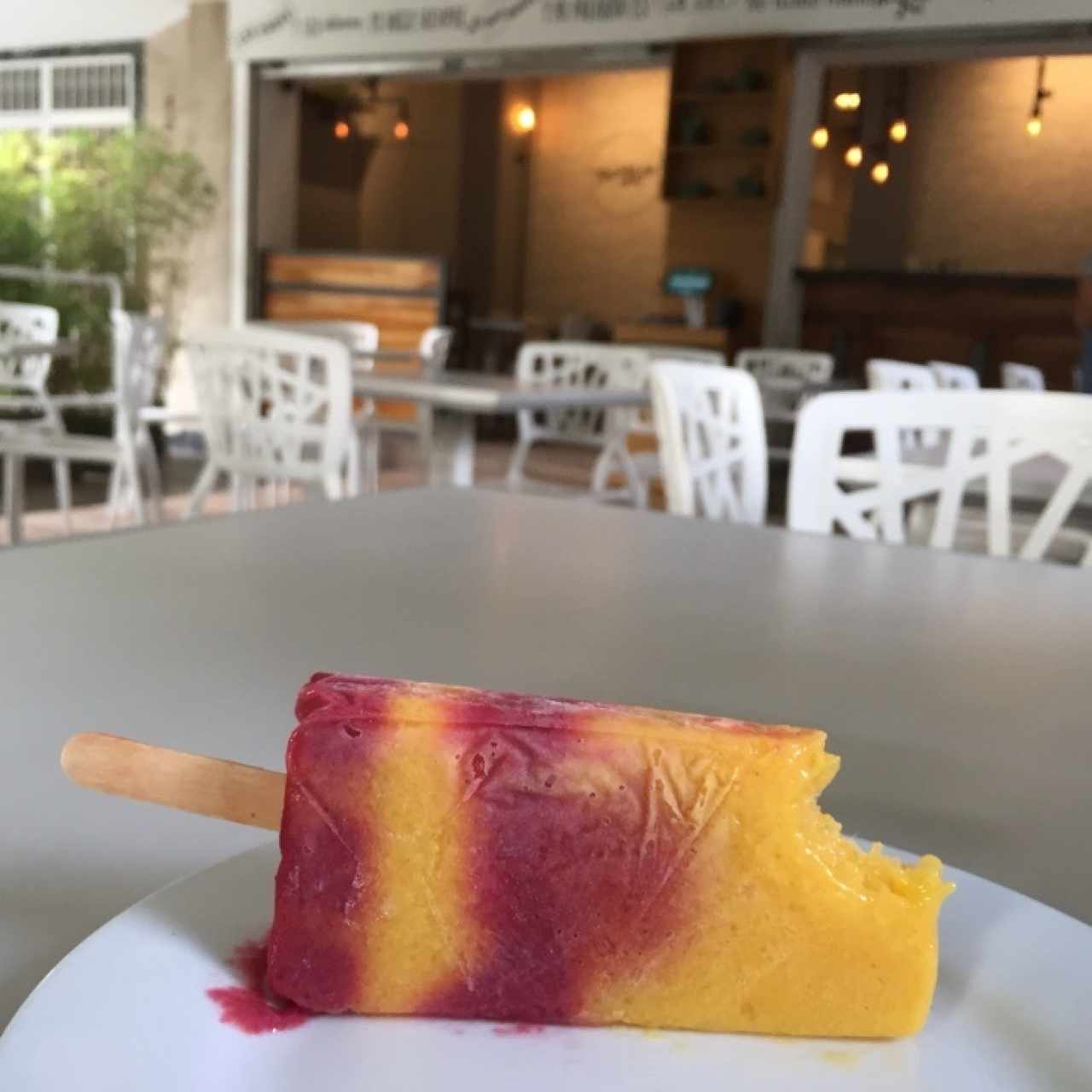 Sorbete de mora y parchita...😋