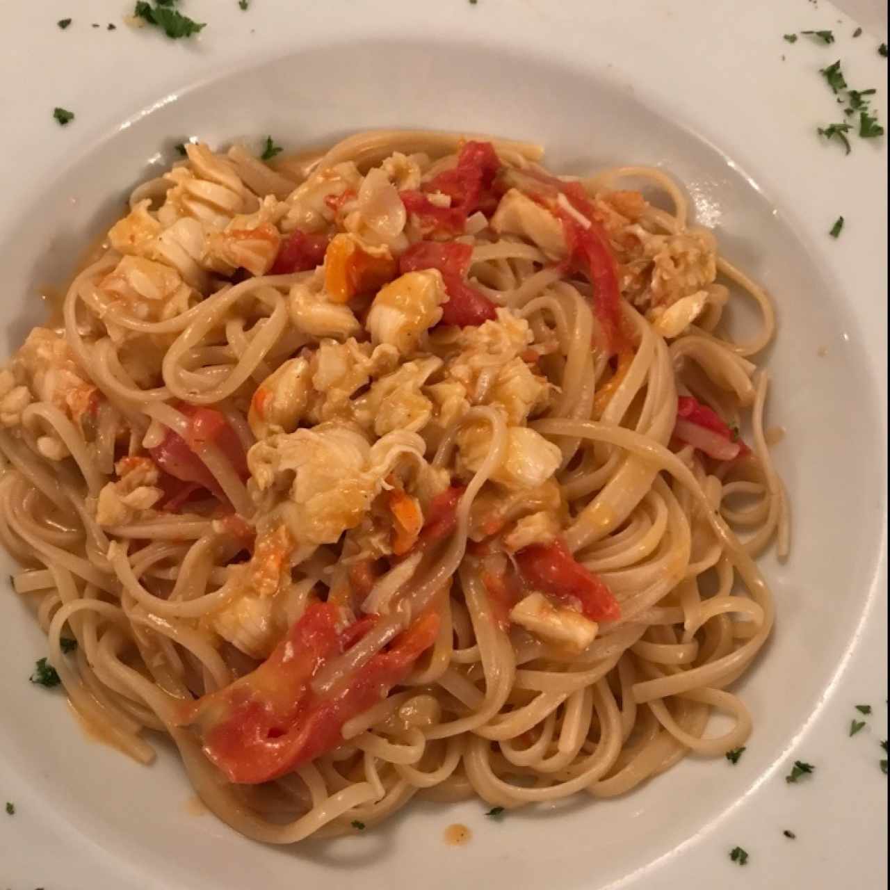 pasta con langosta 