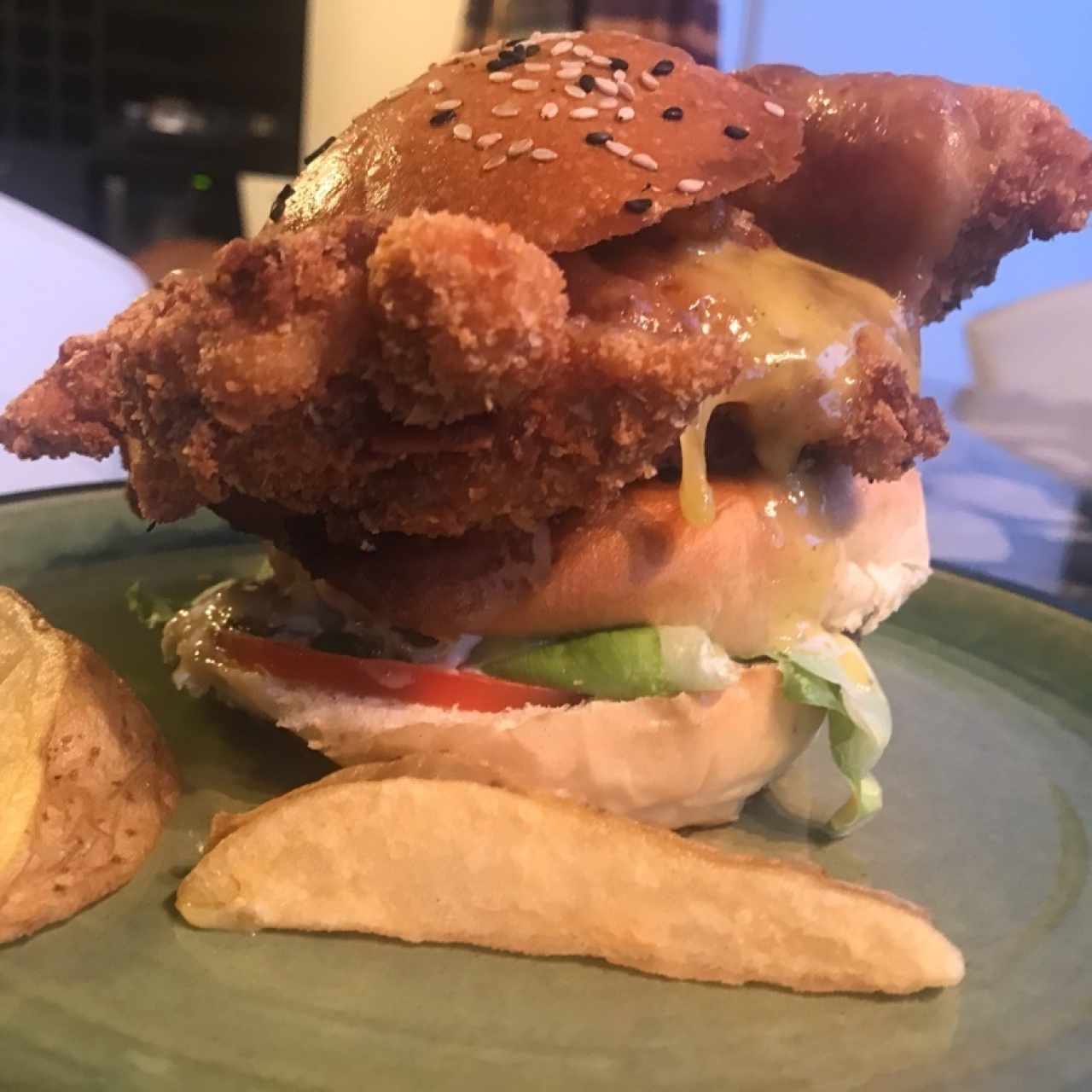 hamburguesa triple, excelente