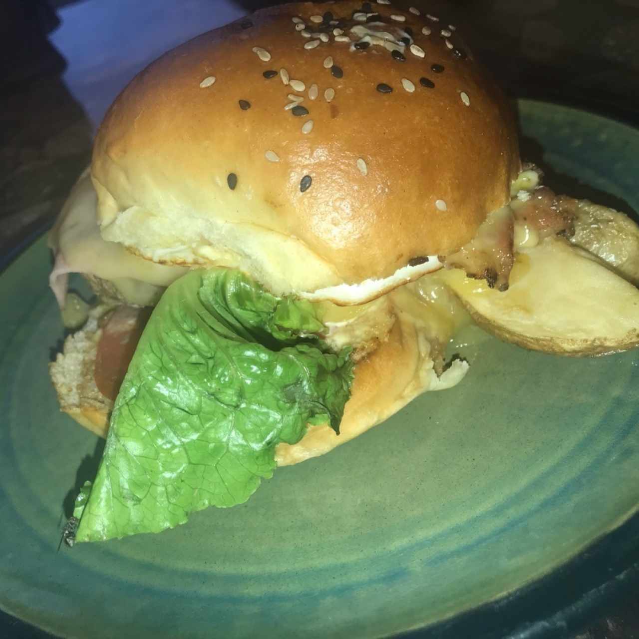 hamburguesa Vermont, excelente
