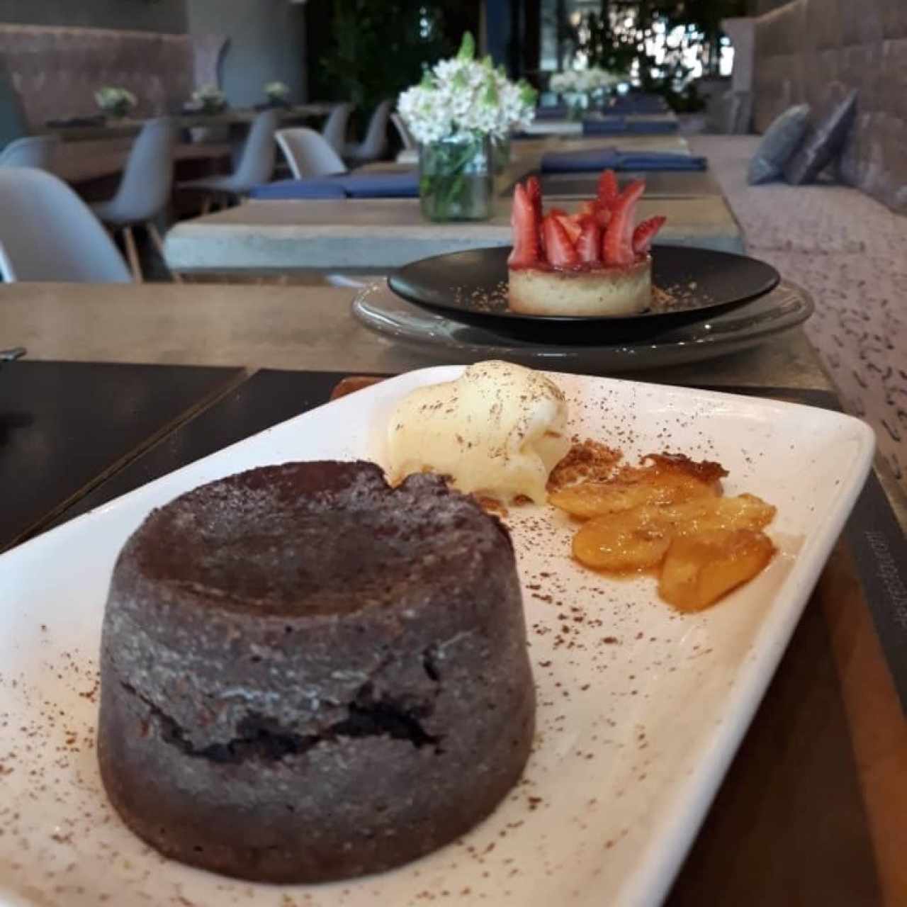 Fondant chocolate / Torta de queso