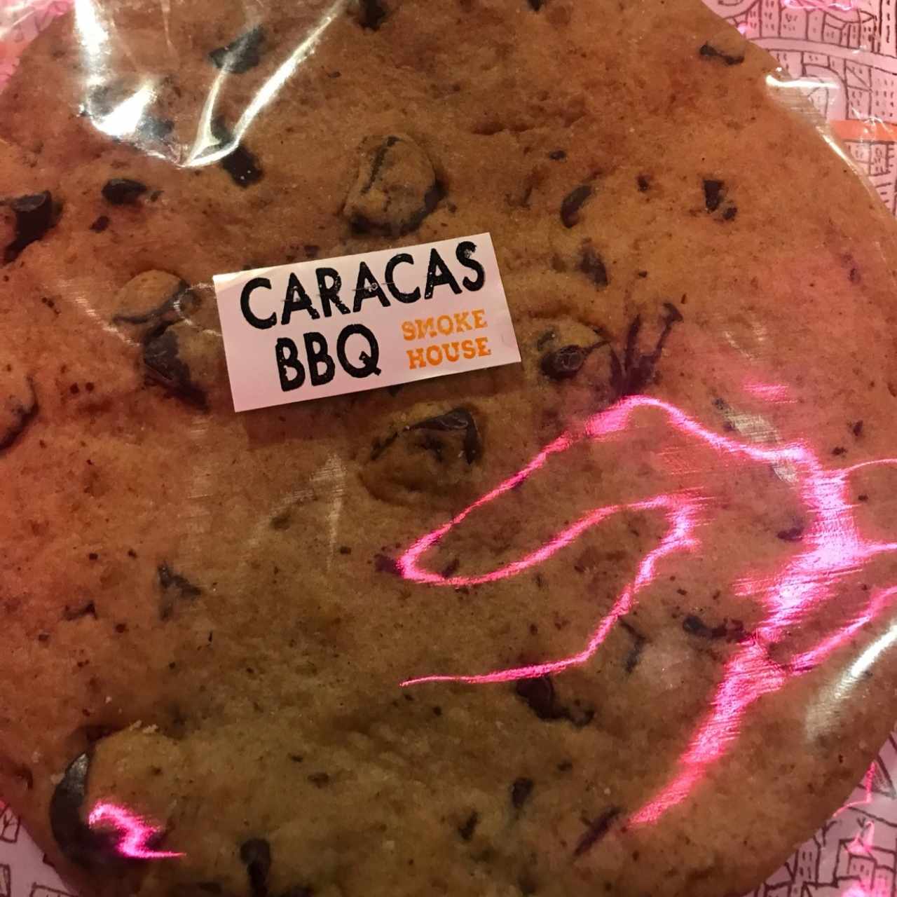 galleta con chispas de chocolate