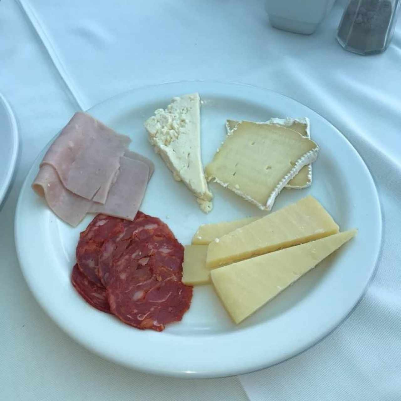 Plato de Quesos y Charcutería, Muy Bueno