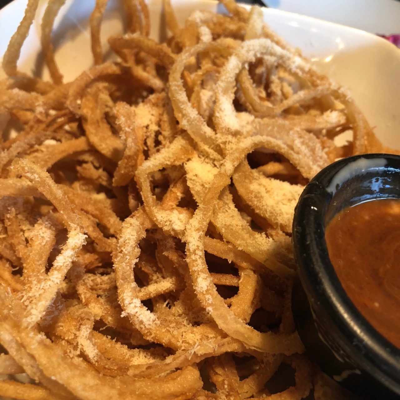 Aros de cebolla fritos