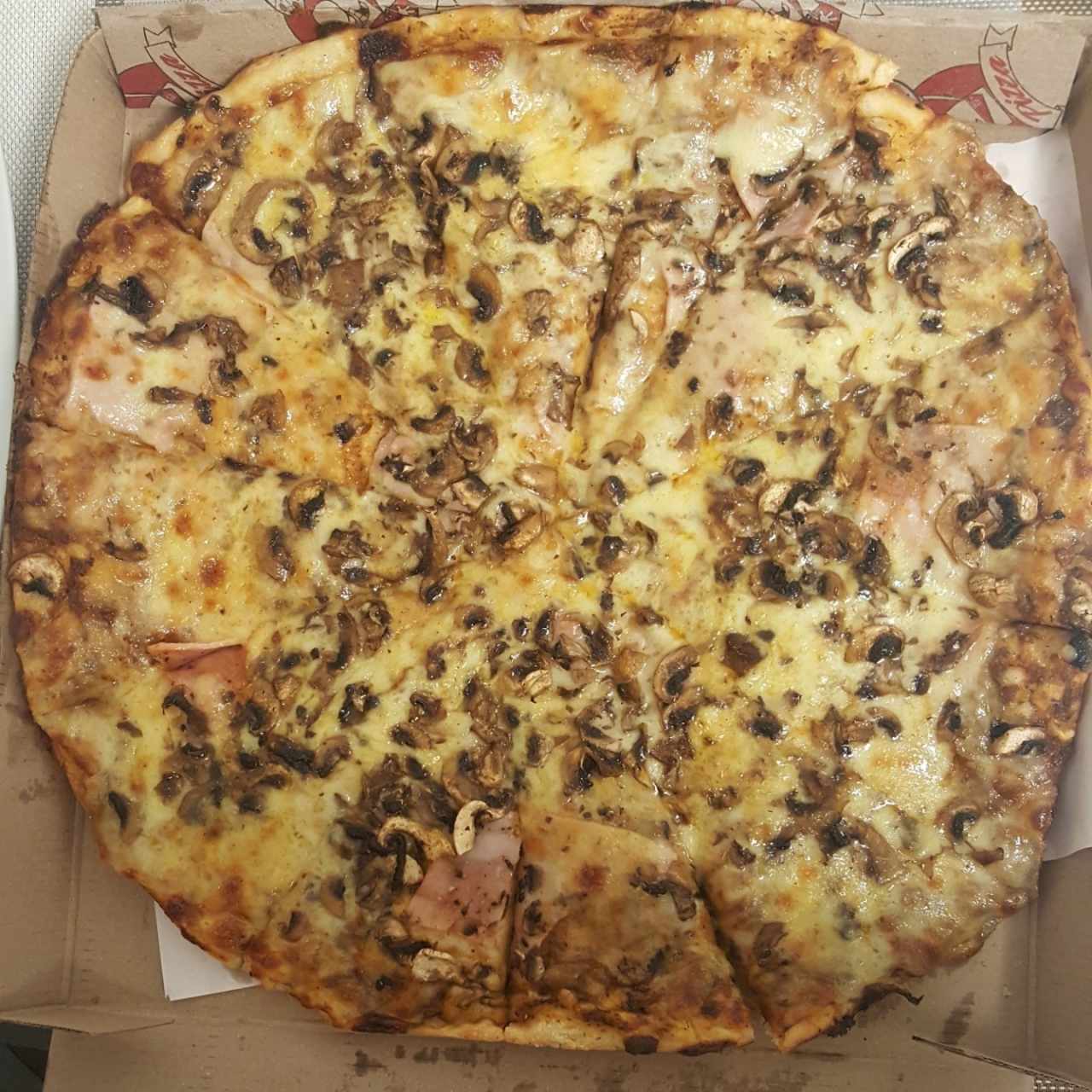 pozza especial champiñones y jamón