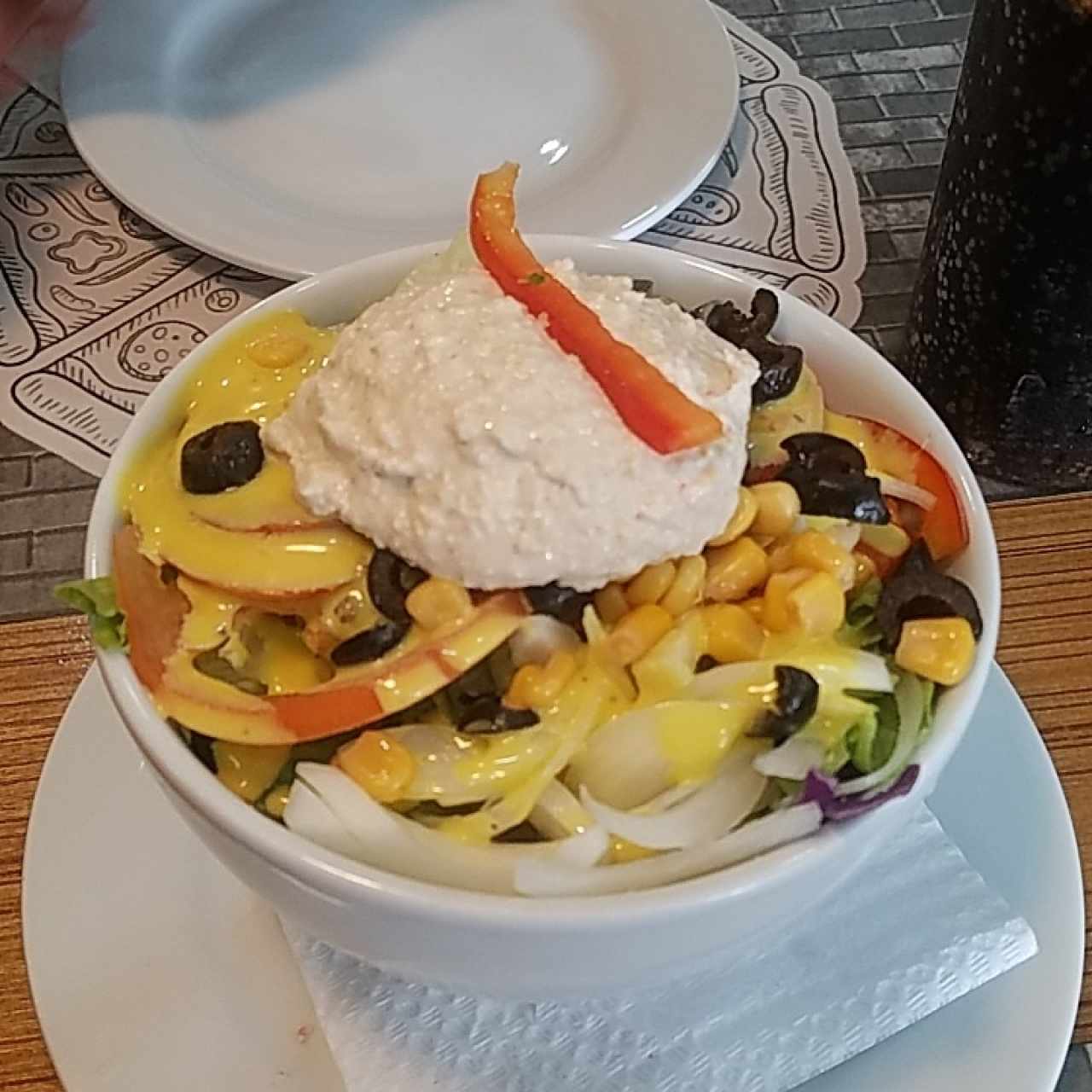 ensalada de cangrejo