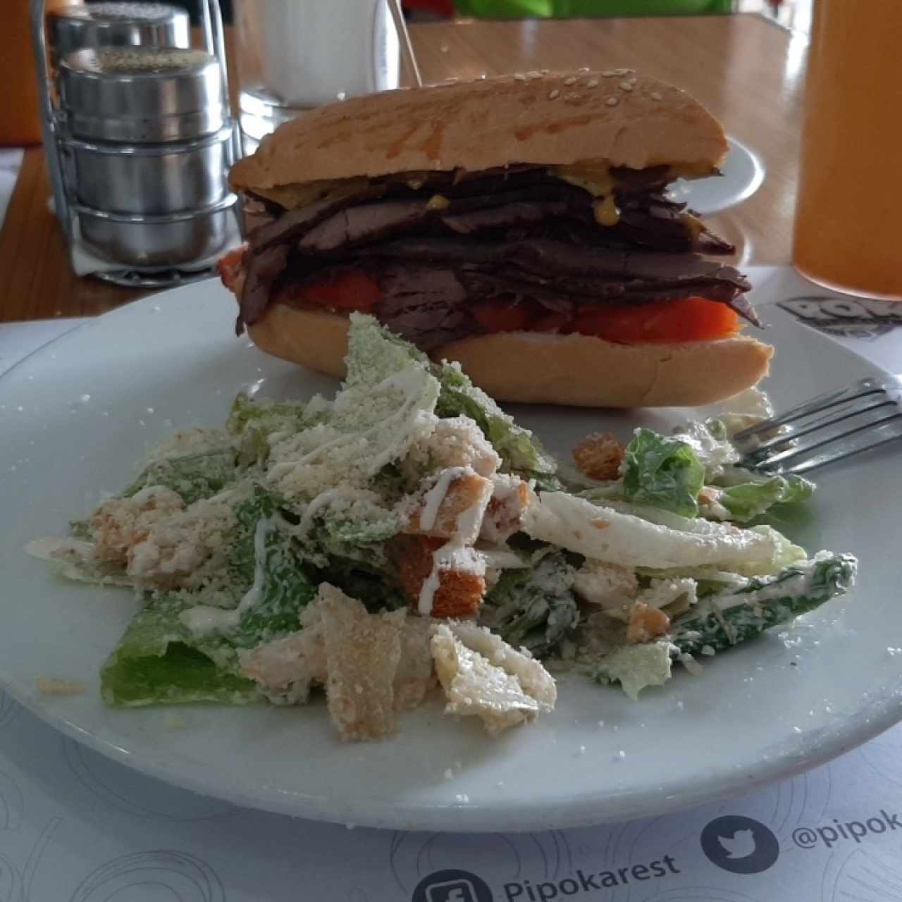 sándwich Pipoka Brisket
