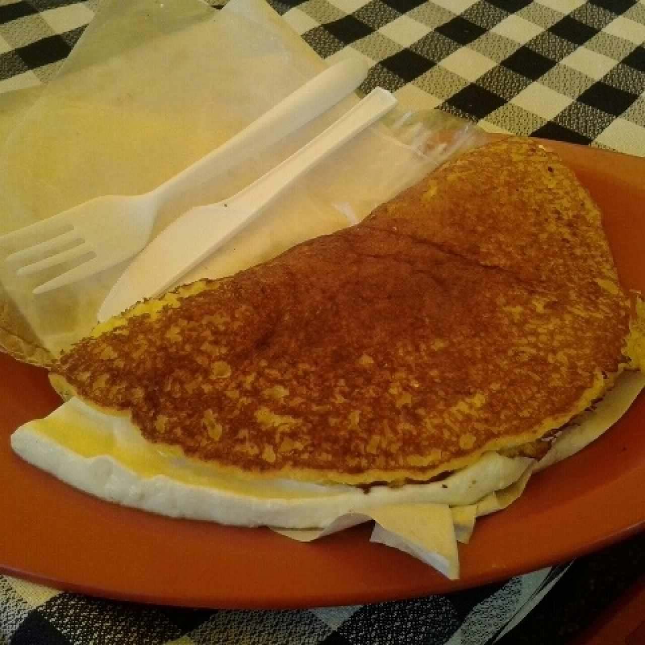 Cachapa con queso