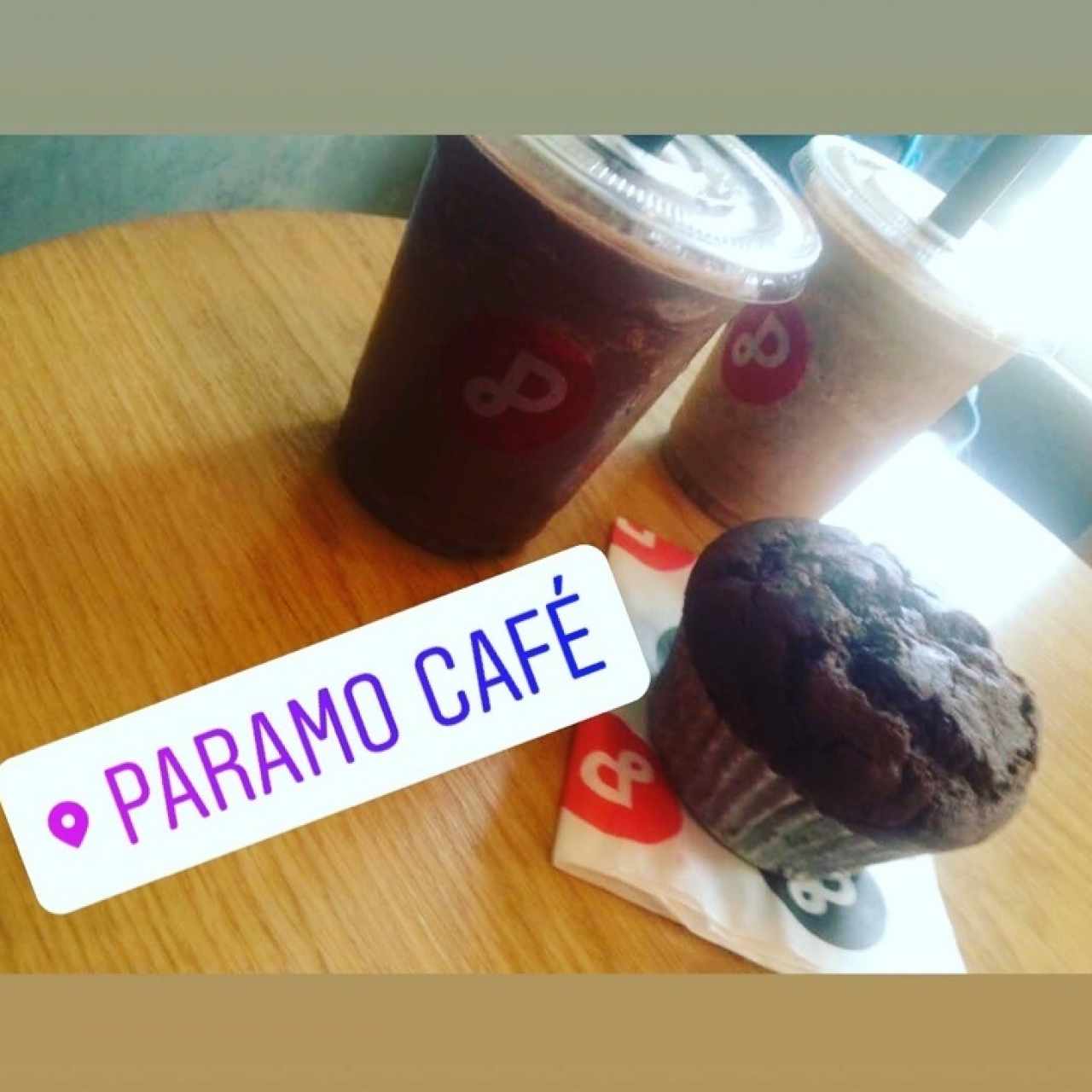 cafe helado mocca y mocca dulce 