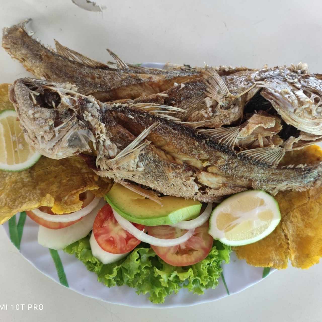 Rocandor Frito con tostón y ensalada!!!