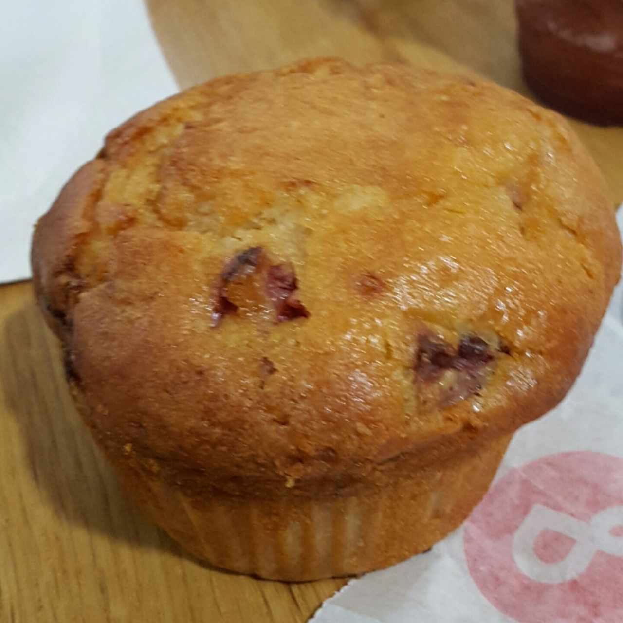 muffin de fresa