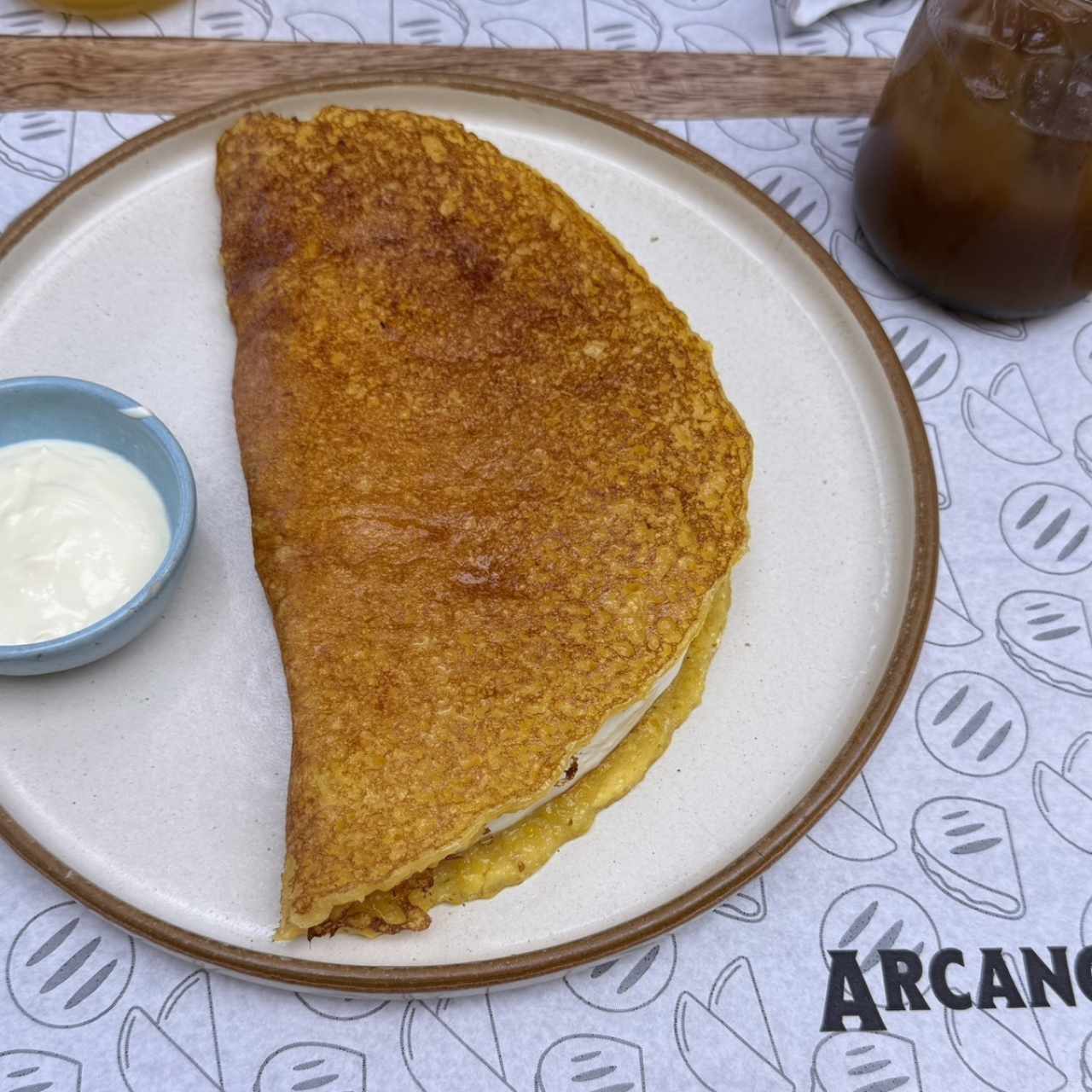 Cachapa con Queso de mano  
