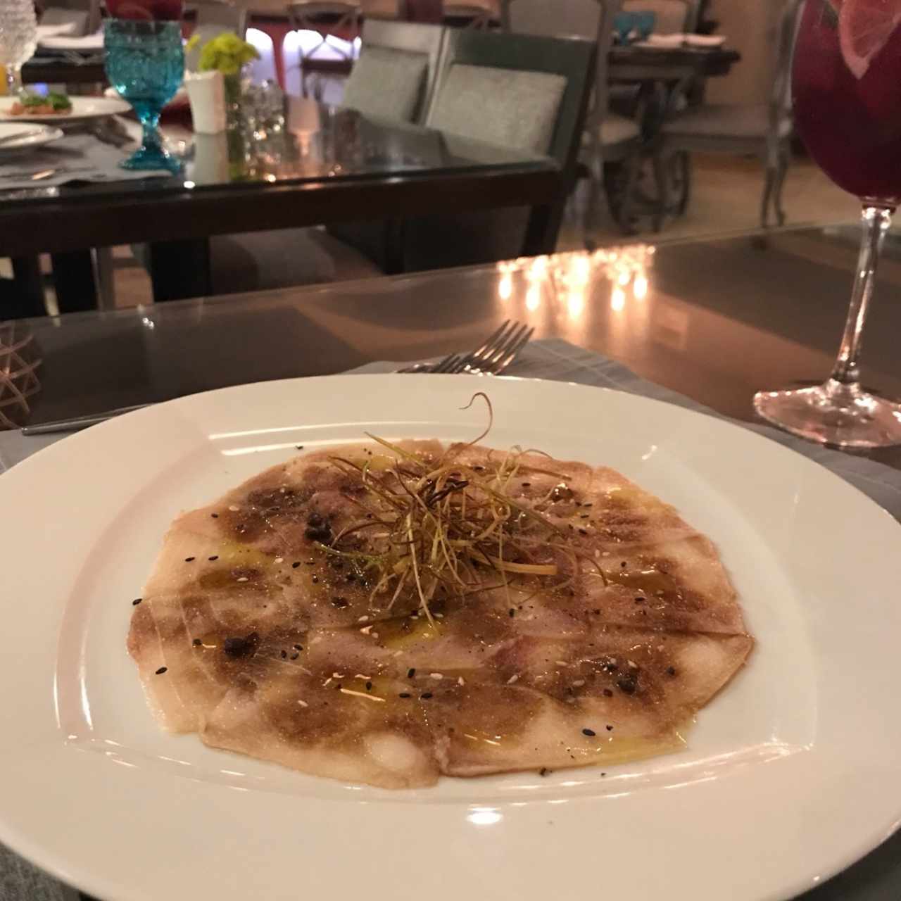 Carpaccio de Pez Espada