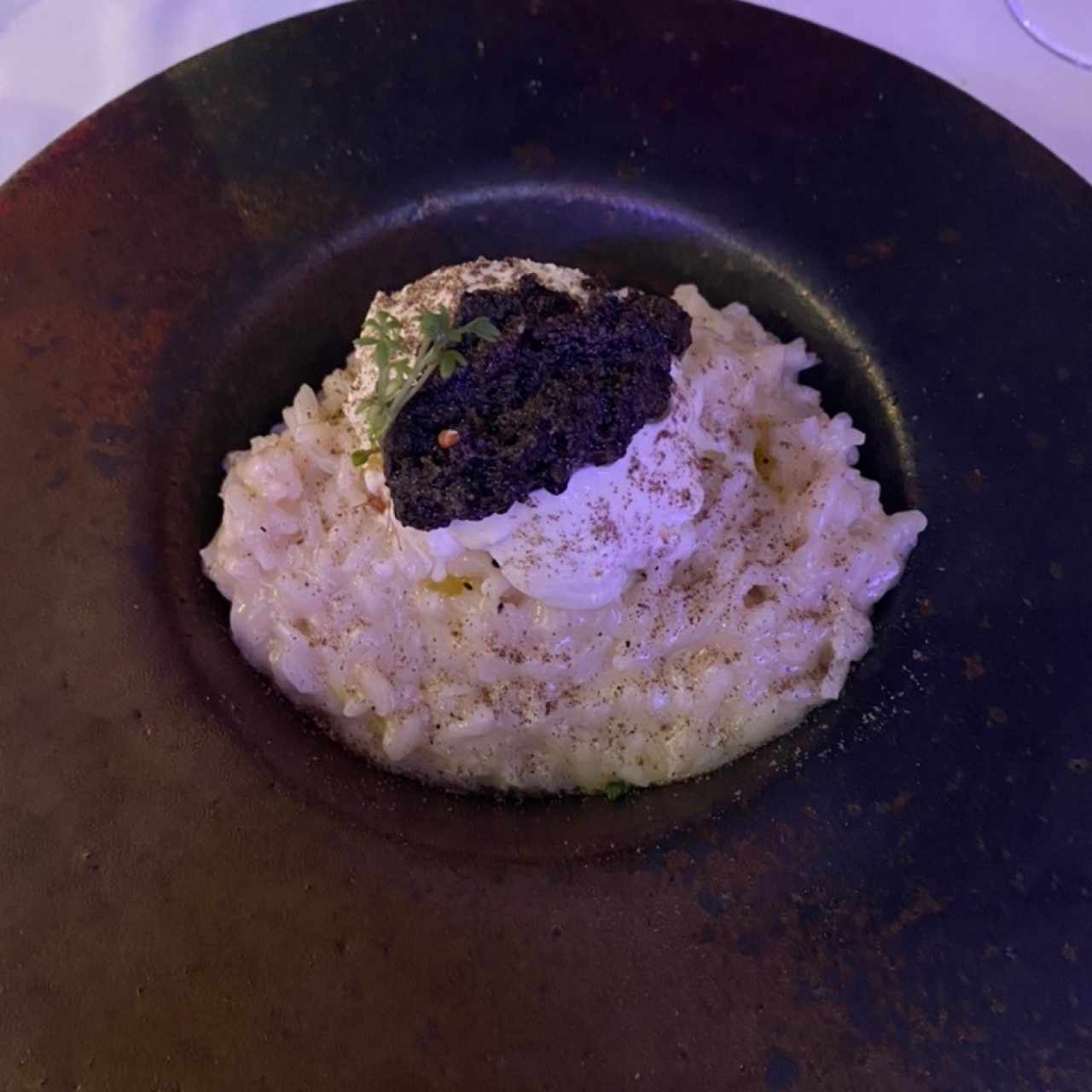 risotto cacio e pepe