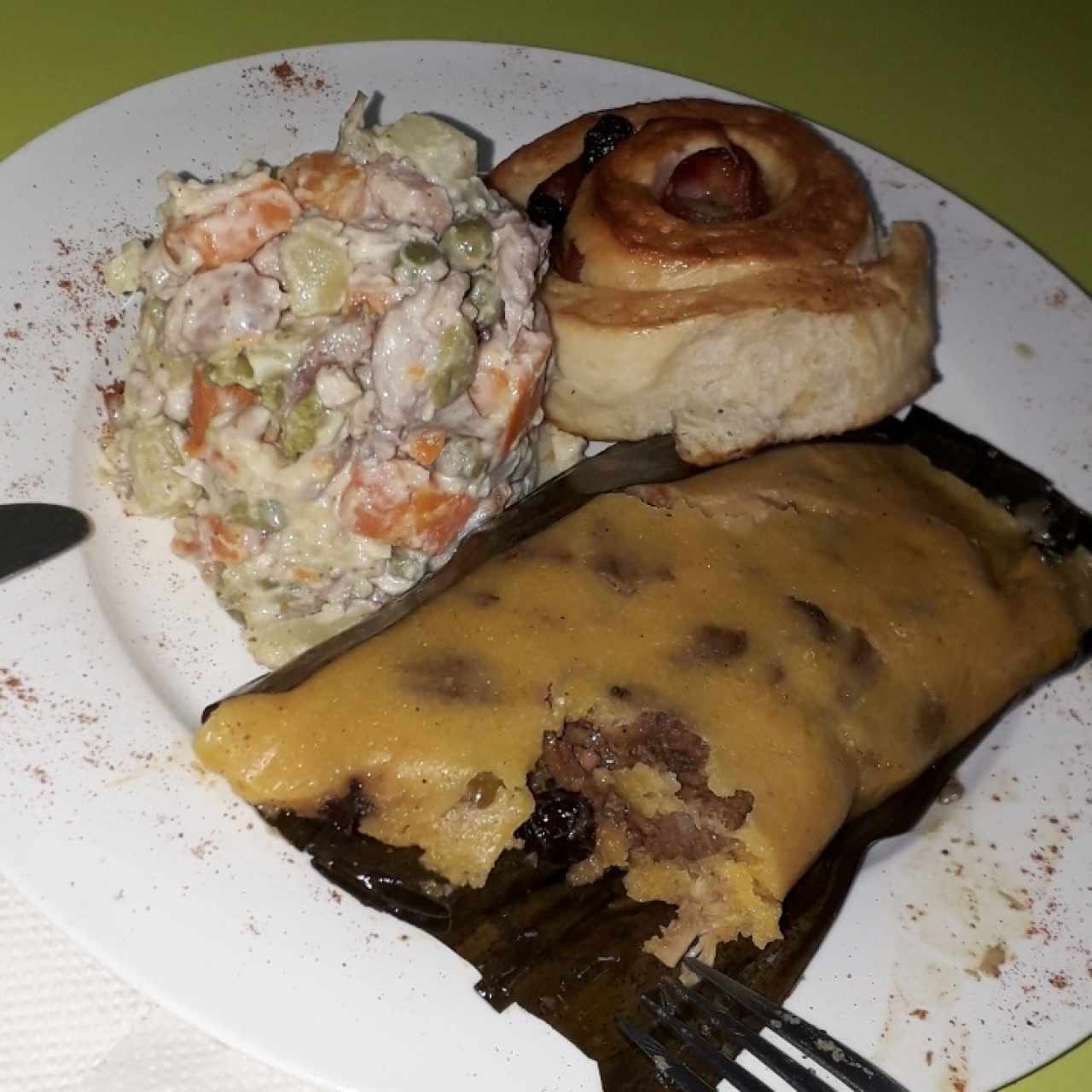 plato navideño 