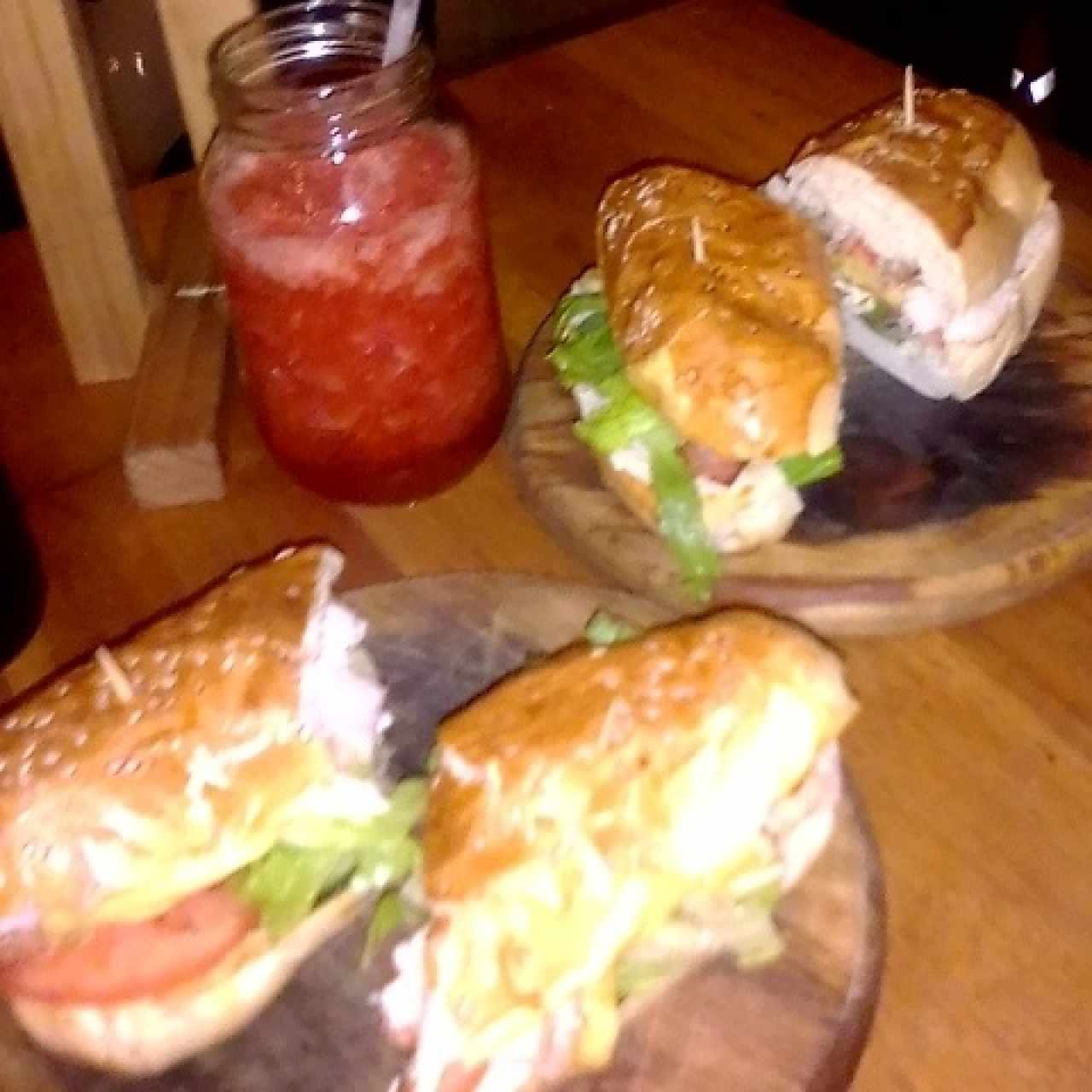 panini de pollo 