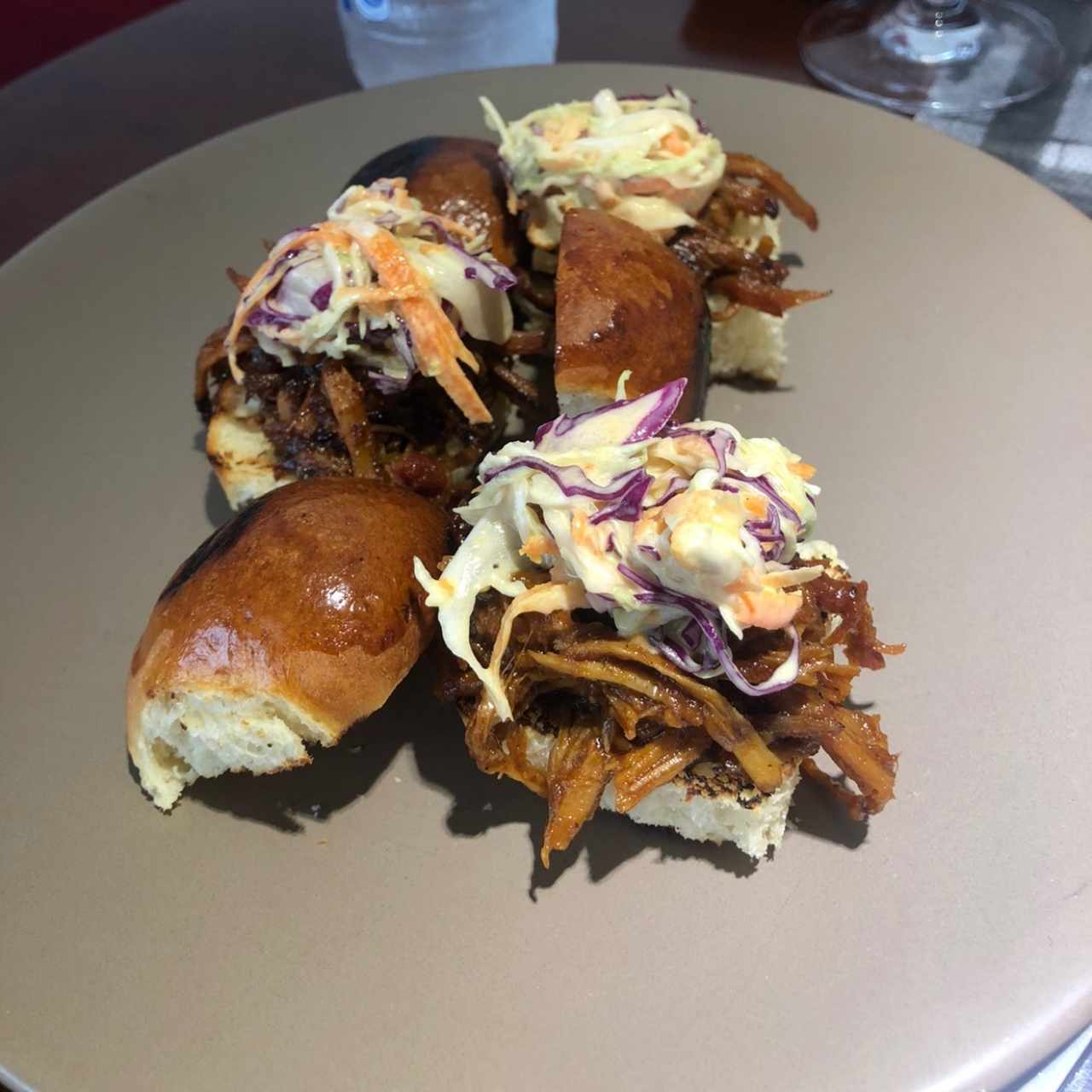 Trio de mini pulled pork